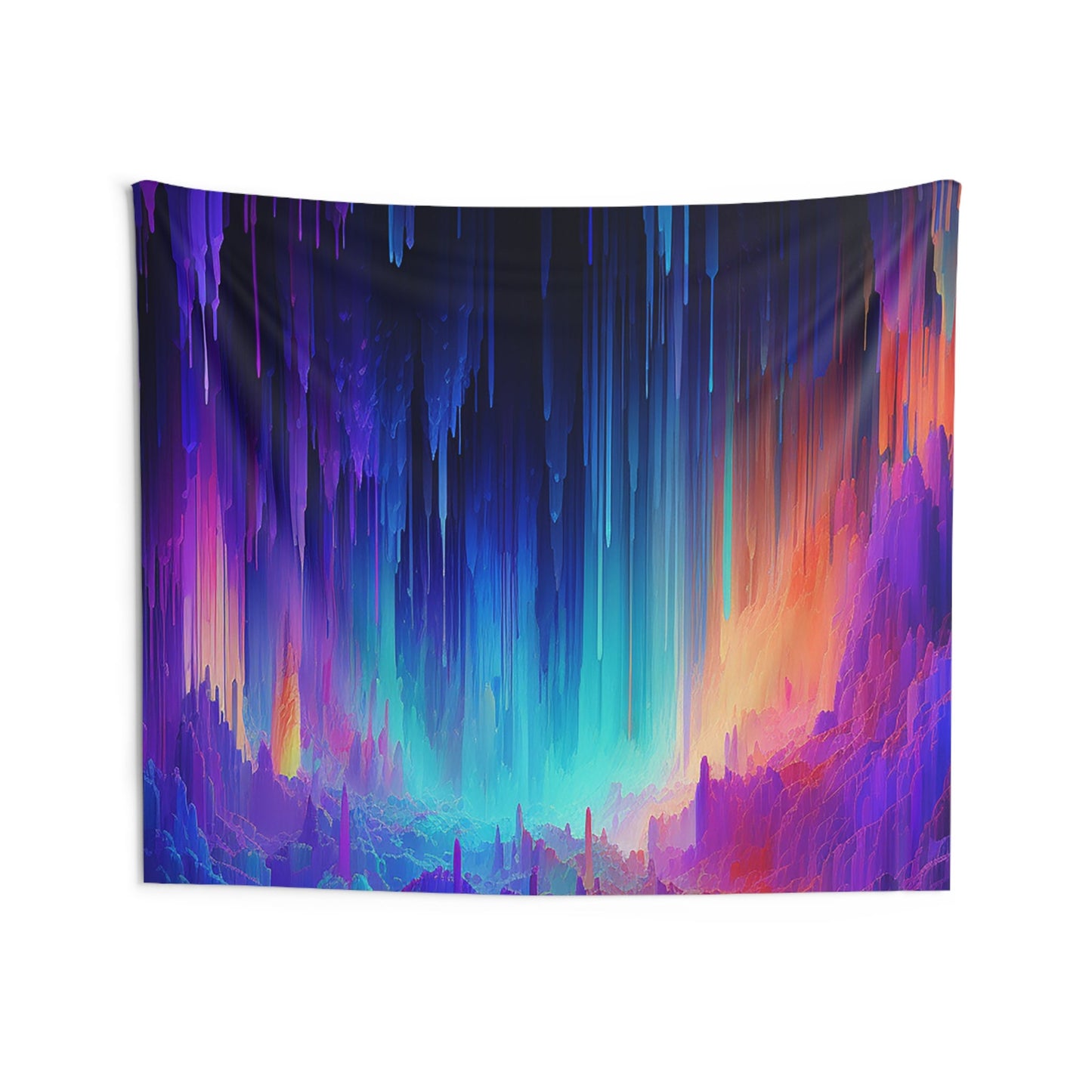 The Dopest Unique Indoor Wall Tapestries for all your Smoker Friends. Trippy AI Art designs to brighten up your dorm or chillout rooms.