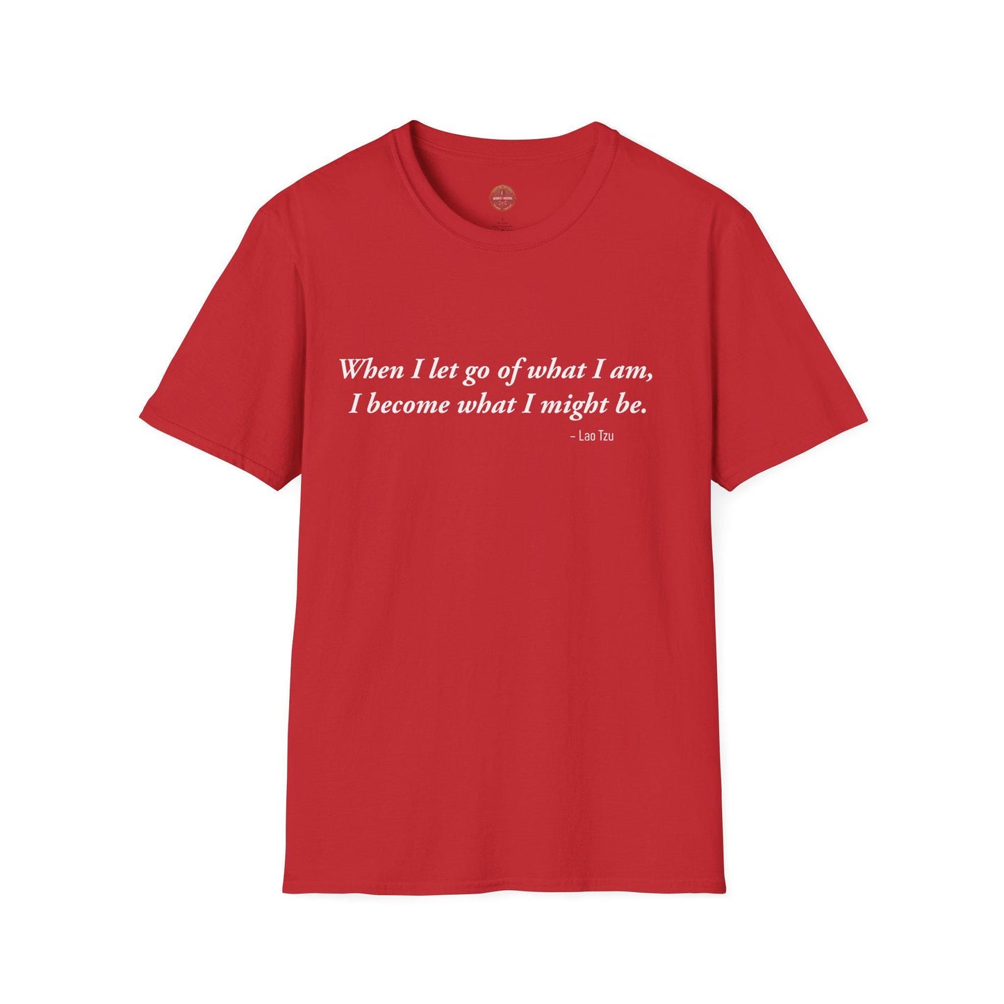 Inspirational Lao Tzu Quote Unisex Softstyle T-Shirt, Philosophy Tee, Yoga Top, Meditation Shirt, Positive Vibes Clothing, Mindfulness Gift