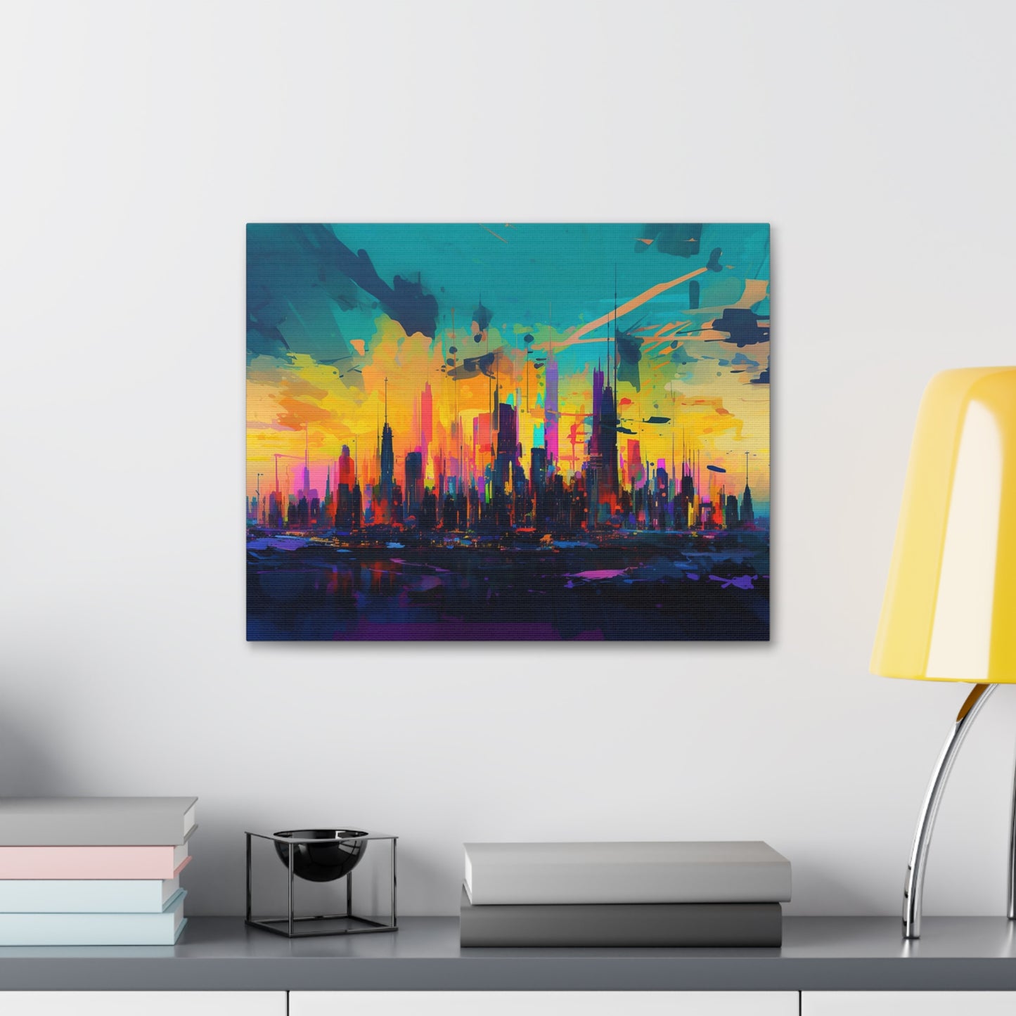Sunset City Abstract