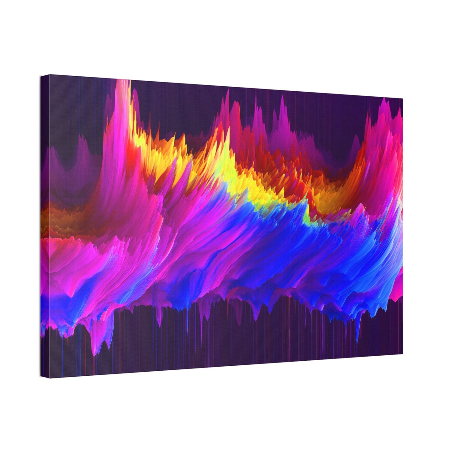 Unique College Dorm or New Apartment Wall Art | Multi-colored Pixel Drift Art print 3. Ai generated.