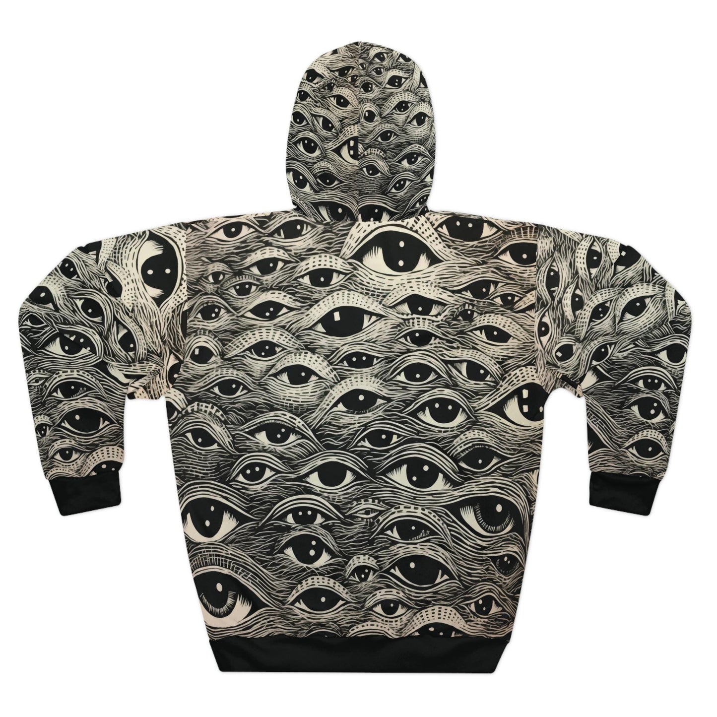 All Eyes On Me Hoodie | Unisex Pullover with Hypnotic Eye Design Unique, Trendy Streetwear