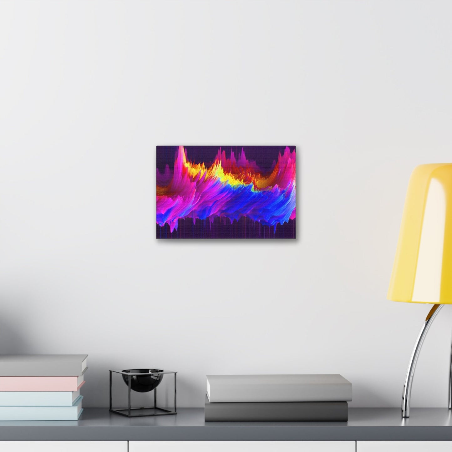 Unique College Dorm or New Apartment Wall Art | Multi-colored Pixel Drift Art print 3. Ai generated.