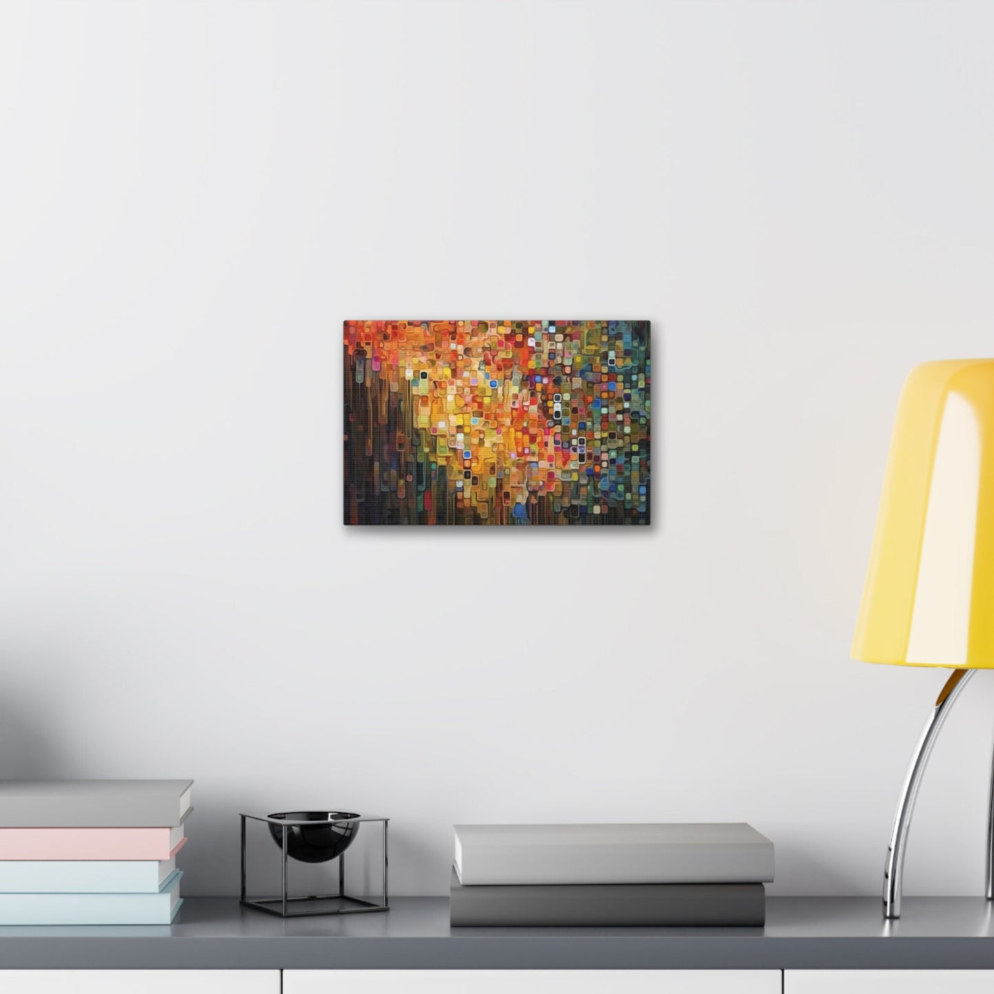 Unique College Dorm or New Apartment Wall Art | Multi-colored Abstract Art print. Ellsworth Kelly inspired. Ai generated.