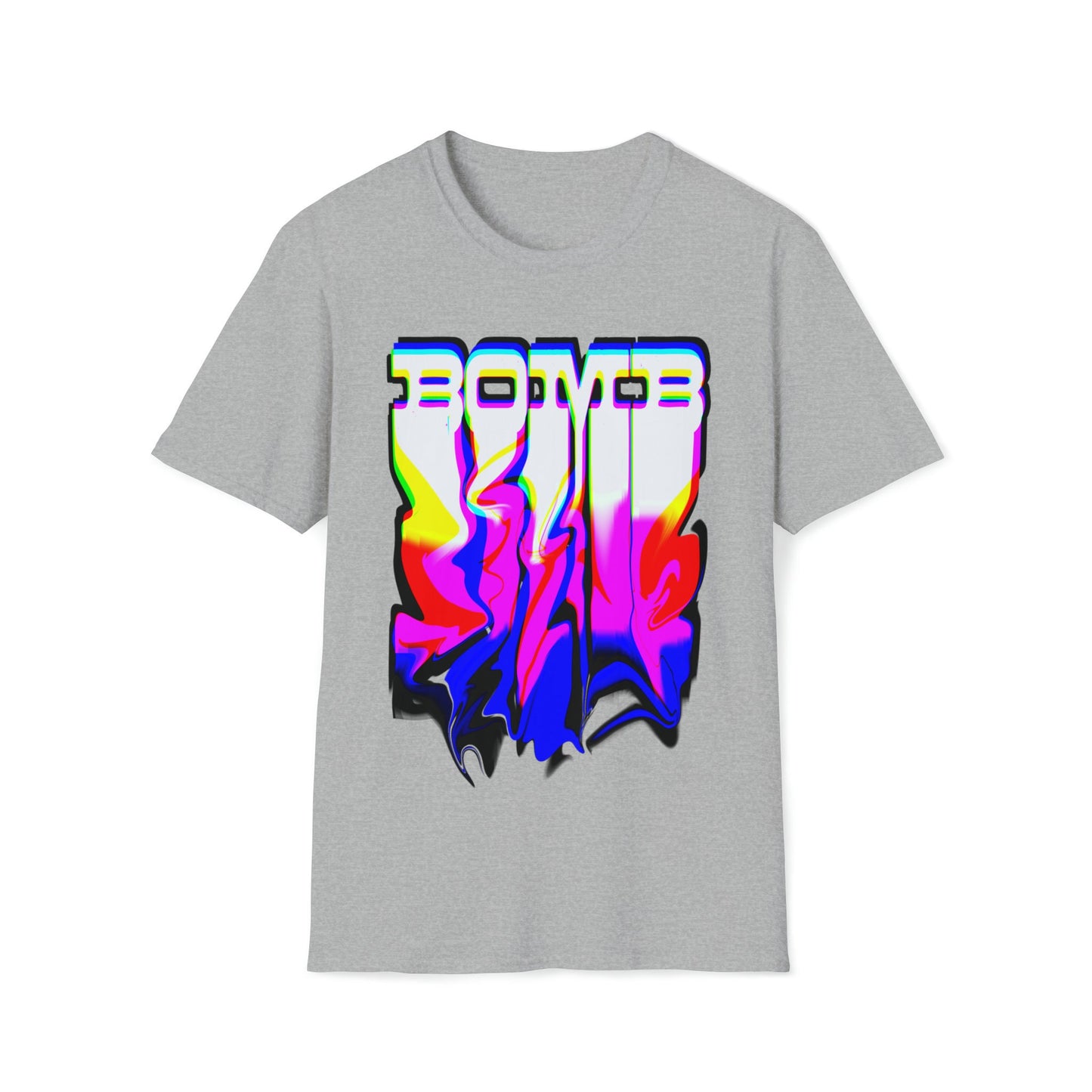 Cool T-shirt no one else has. BOMB t-shirt: melting effect. Will get you attention.