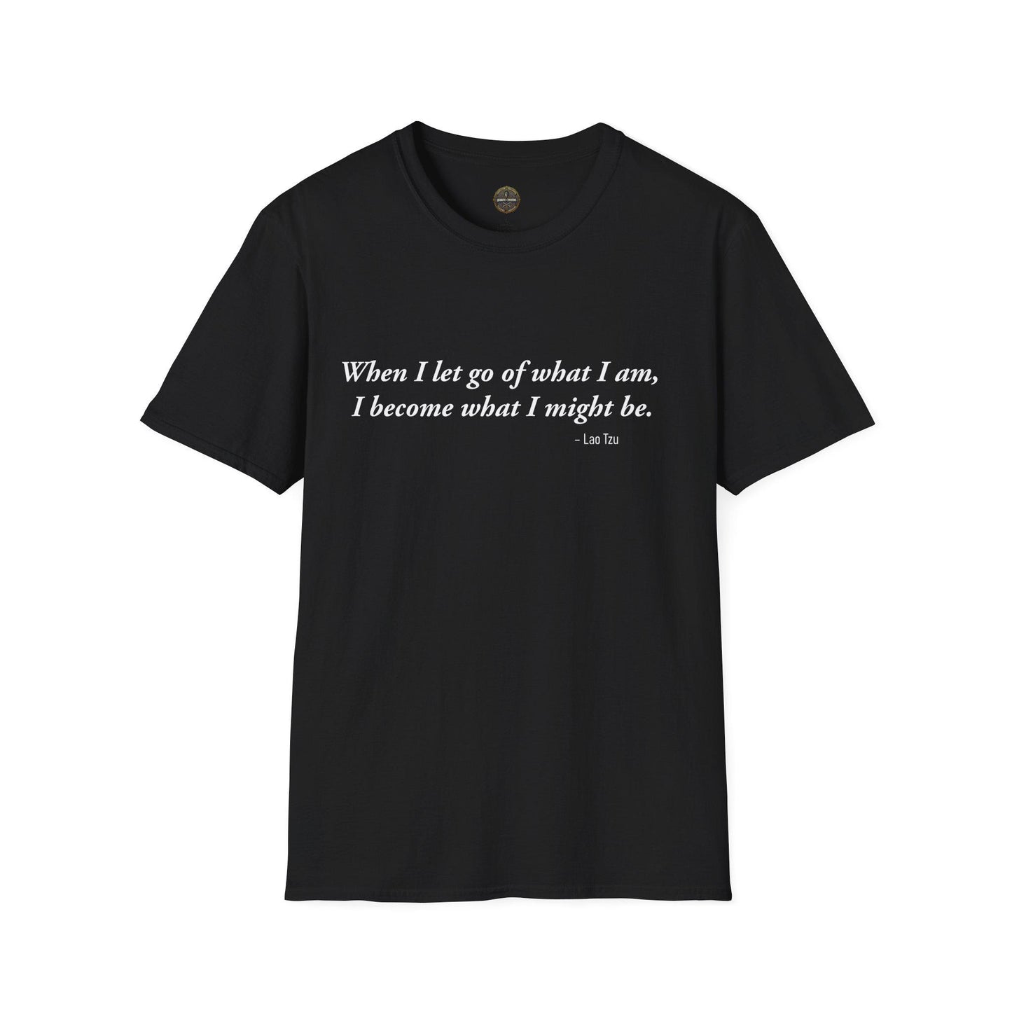 Inspirational Lao Tzu Quote Unisex Softstyle T-Shirt, Philosophy Tee, Yoga Top, Meditation Shirt, Positive Vibes Clothing, Mindfulness Gift