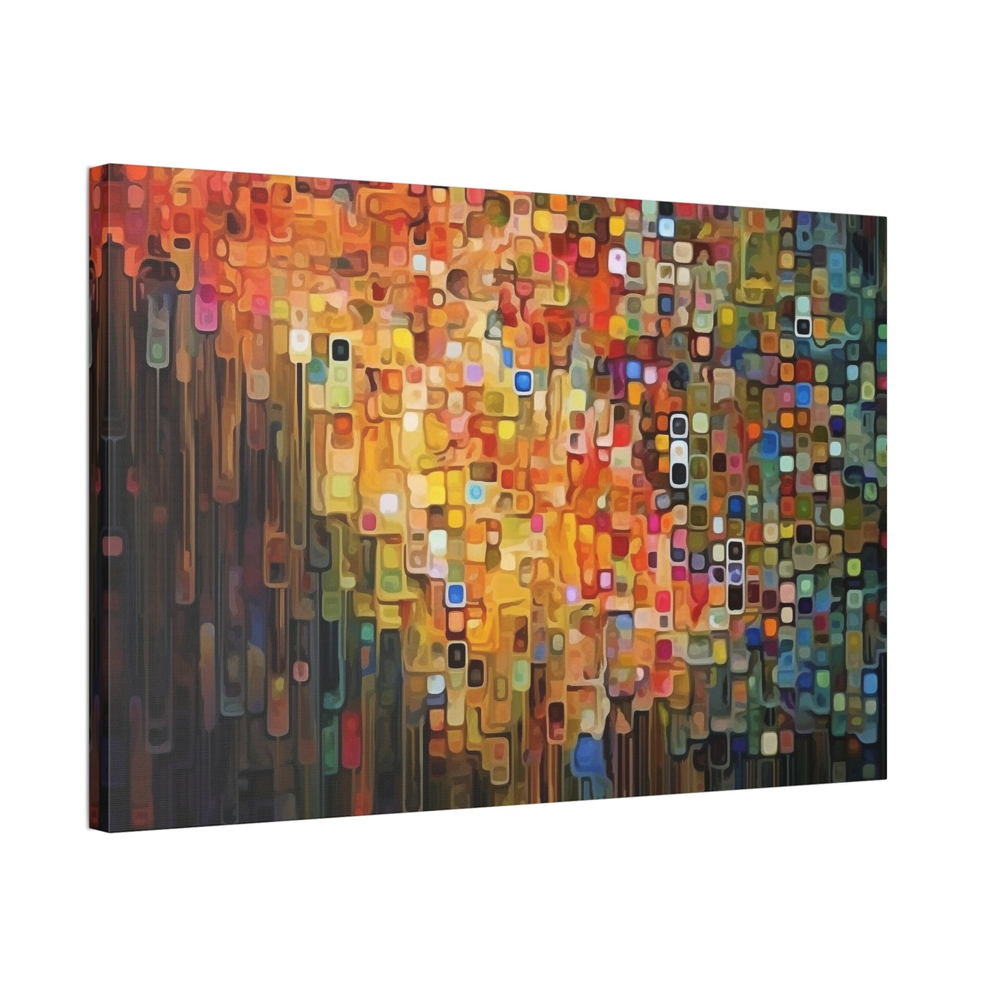 Unique College Dorm or New Apartment Wall Art | Multi-colored Abstract Art print. Ellsworth Kelly inspired. Ai generated.