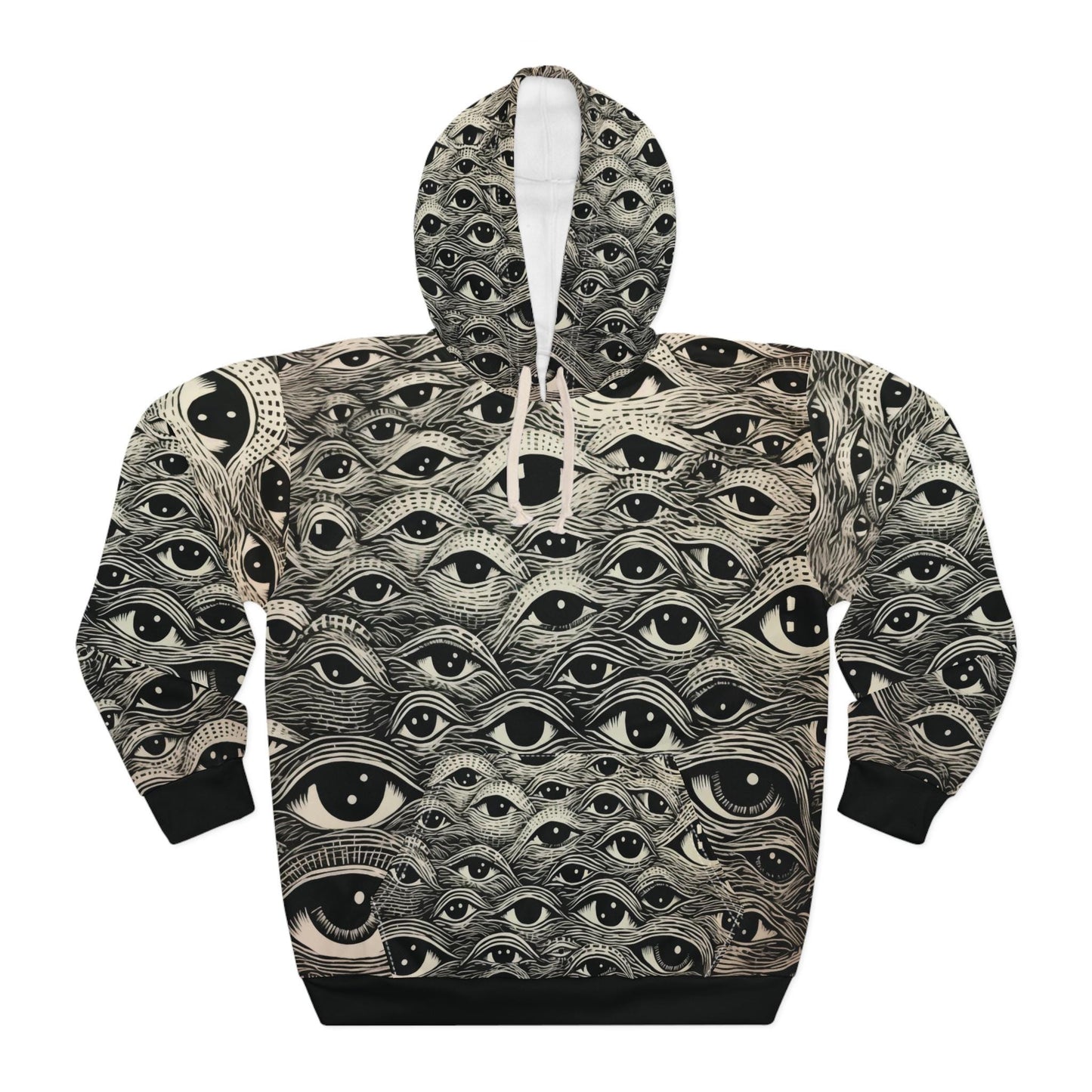 All Eyes On Me Hoodie | Unisex Pullover with Hypnotic Eye Design Unique, Trendy Streetwear