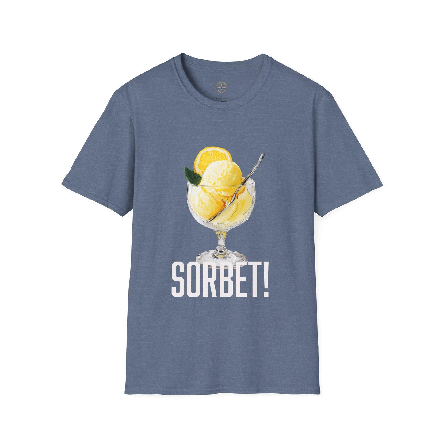 Sorbet T-Shirt, Funny Ice Cream Tee, Unique Softstyle Shirt, Excited Sorbet Top, Unisex Graphic Tee, Food Lover Gift