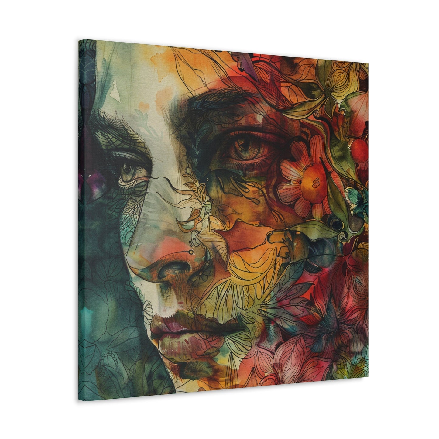 Amazing unique wall art great for the home, apartment, or dorm room. Watercolor girls. Ethereal Prints. Print number 4.