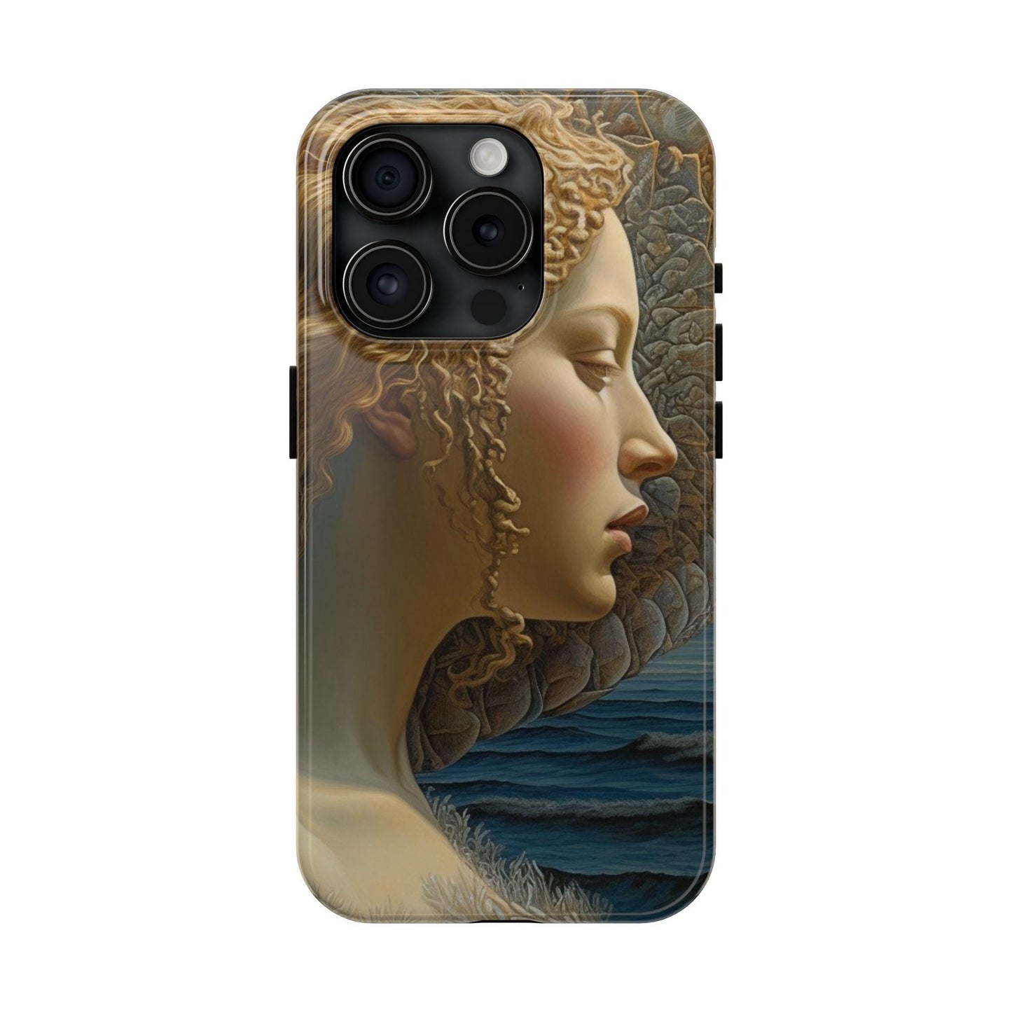 Reimagined Birth of Venus Profile Painting by Botticelli Samsung Galaxy or iPhone Tough Case | Ai Art