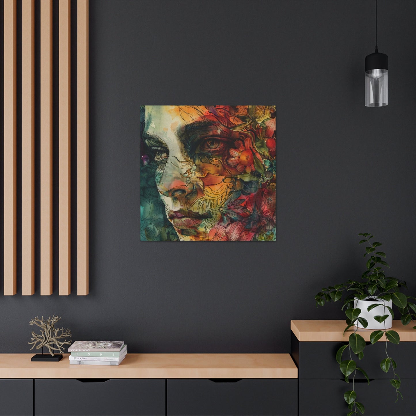 Amazing unique wall art great for the home, apartment, or dorm room. Watercolor girls. Ethereal Prints. Print number 4.