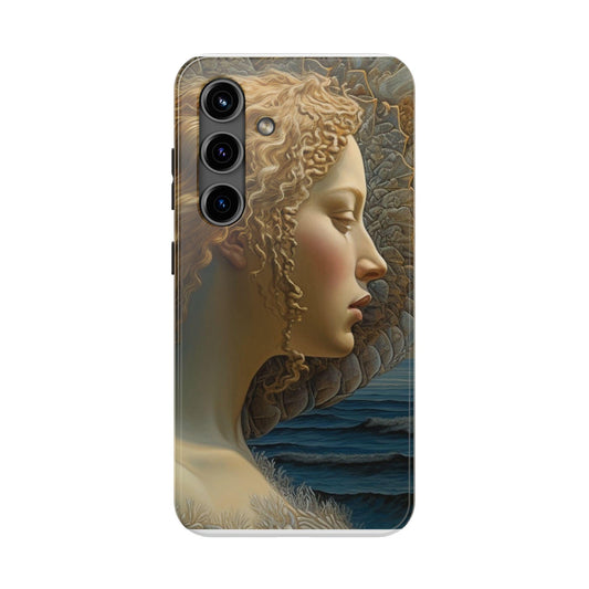 Reimagined Birth of Venus Profile Painting by Botticelli Samsung Galaxy or iPhone Tough Case | Ai Art