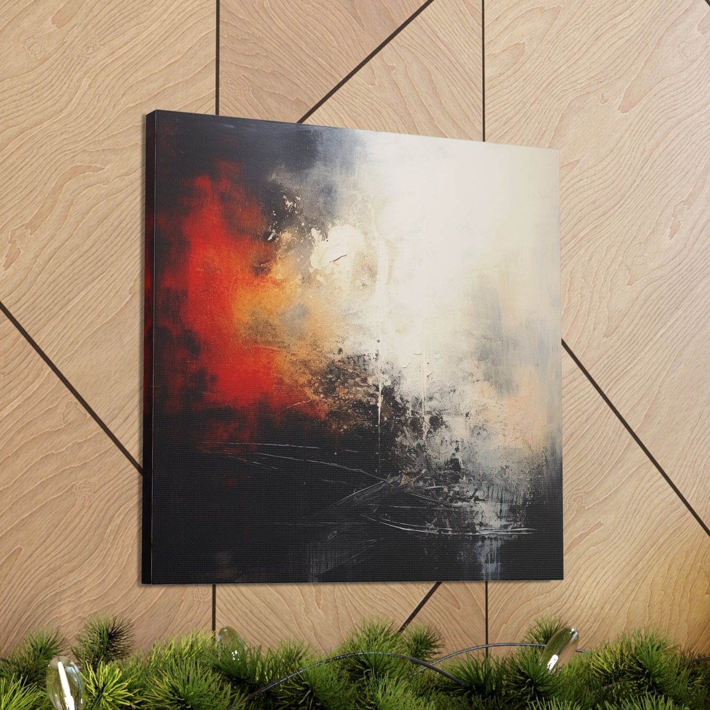 Unique Wall Art for your Home, Apartment or Dorm Room. Abstract print #1 with light and dark colors mixed with red. Awesome painting 4 U.