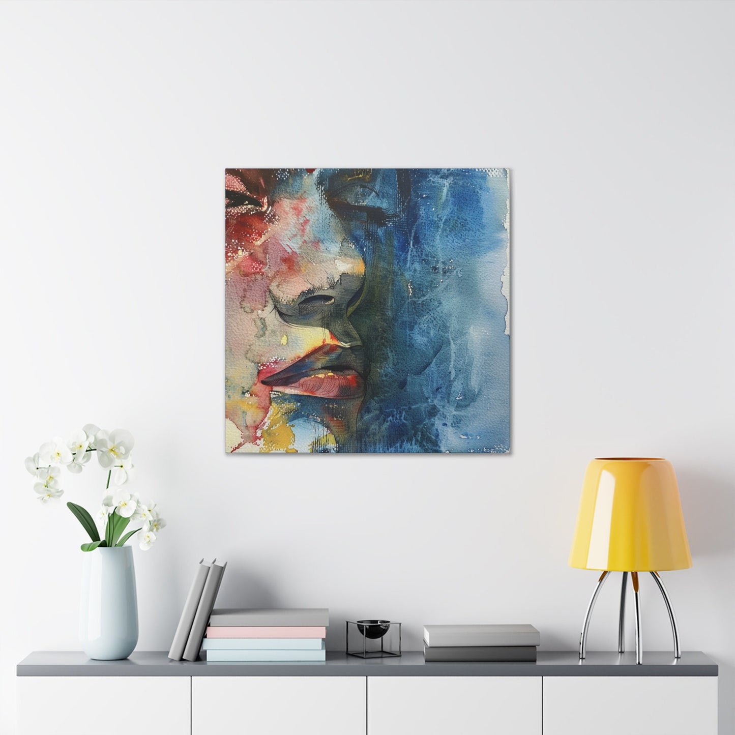 Amazing unique wall art great for the home, apartment, or dorm room. Watercolor girls. Ethereal Prints. Print number 1.