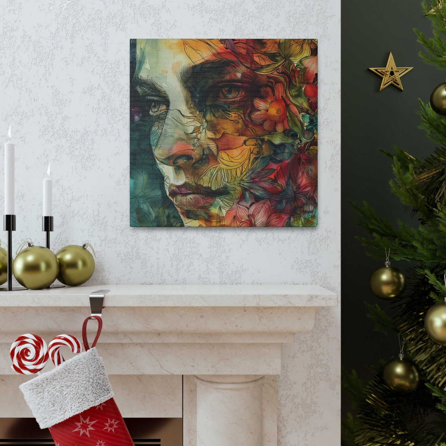 Amazing unique wall art great for the home, apartment, or dorm room. Watercolor girls. Ethereal Prints. Print number 4.