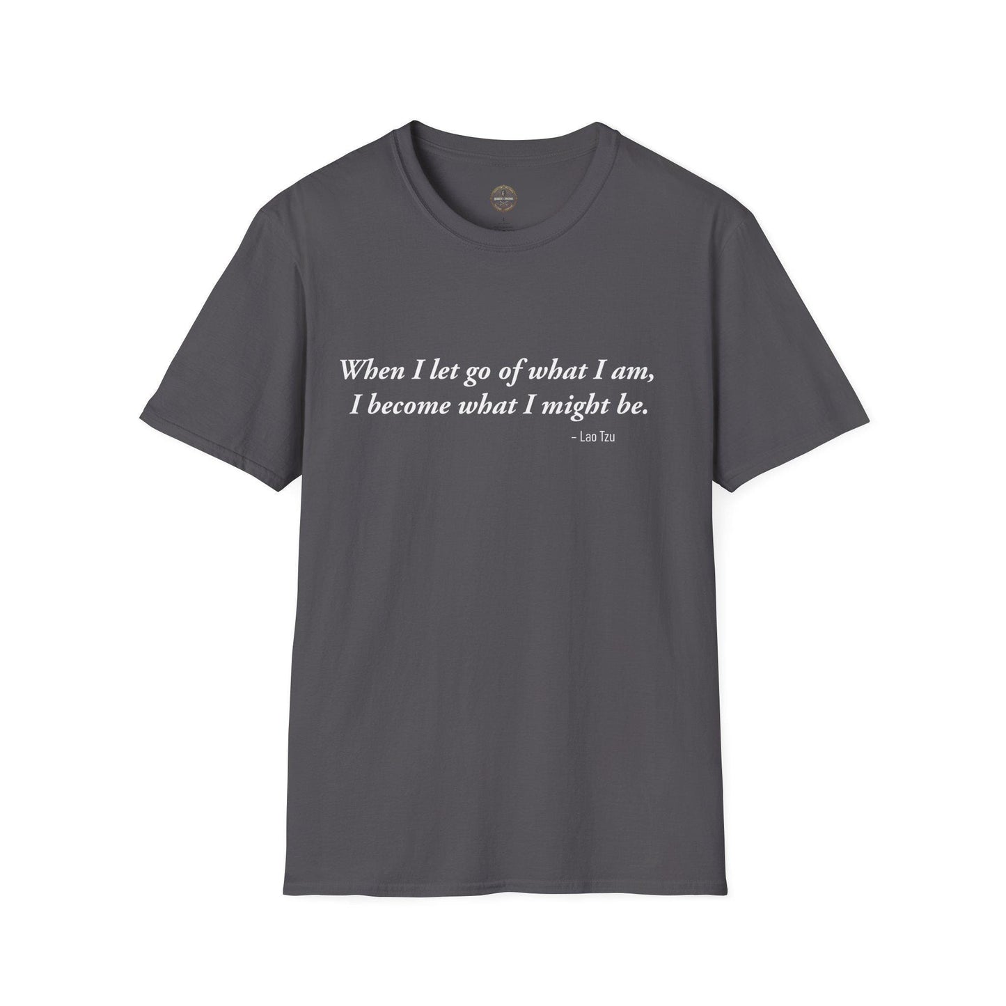 Inspirational Lao Tzu Quote Unisex Softstyle T-Shirt, Philosophy Tee, Yoga Top, Meditation Shirt, Positive Vibes Clothing, Mindfulness Gift