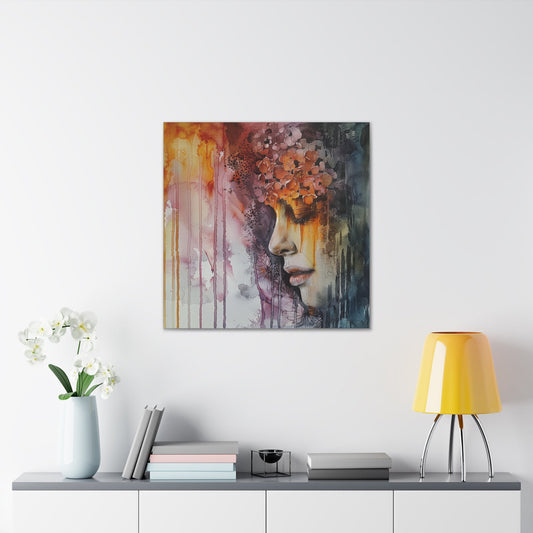 Amazing unique wall art great for the home, apartment, or dorm room. Watercolor girls. Ethereal Prints. Print number 3.