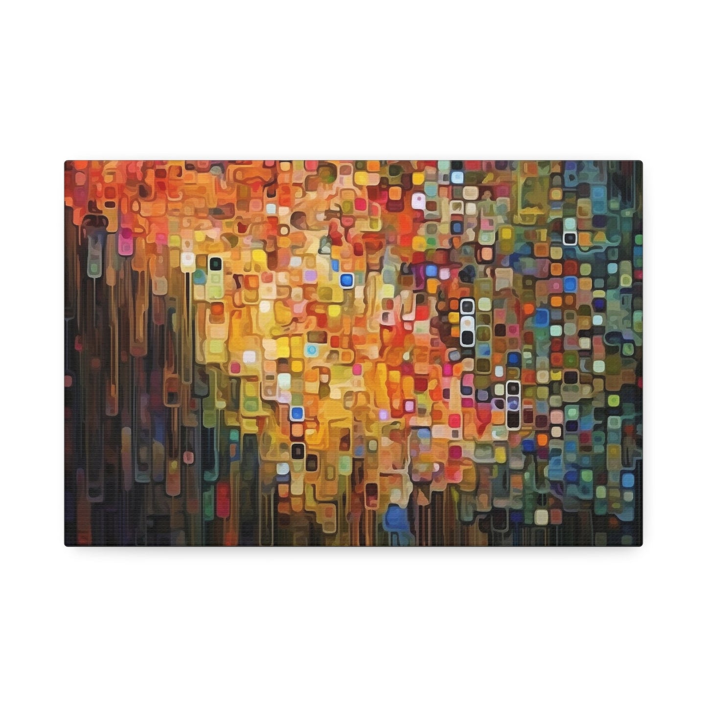 Unique College Dorm or New Apartment Wall Art | Multi-colored Abstract Art print. Ellsworth Kelly inspired. Ai generated.