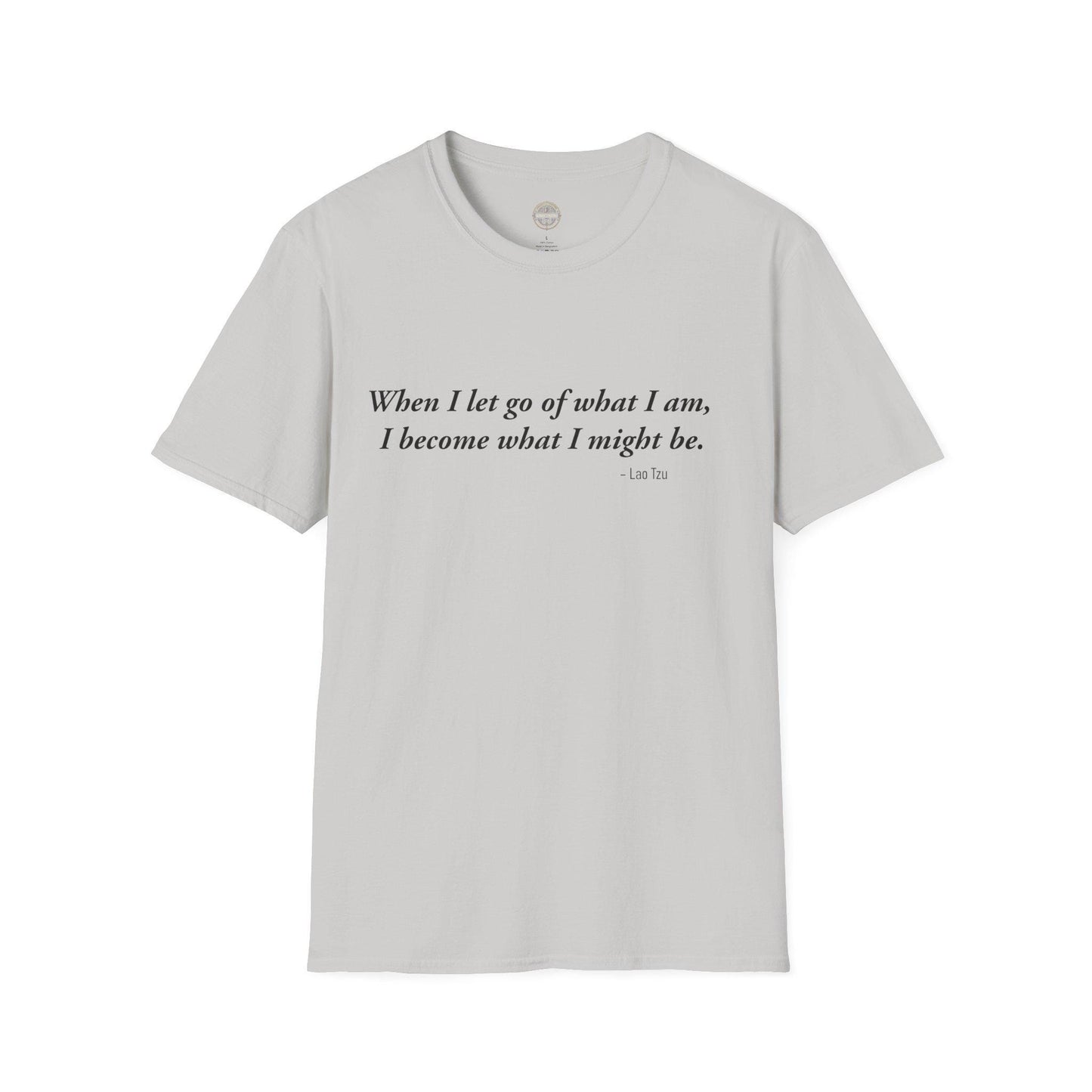 Inspirational Lao Tzu Quote Unisex Softstyle T-Shirt, Philosophy Tee, Yoga Top, Meditation Shirt, Positive Vibes Clothing, Mindfulness Gift