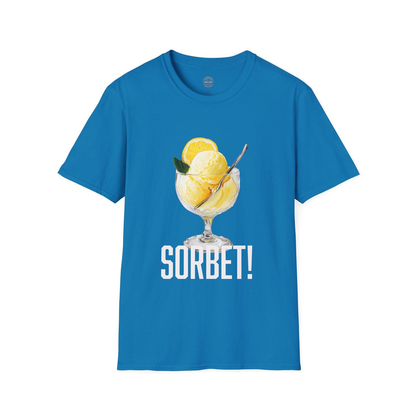 Sorbet T-Shirt, Funny Ice Cream Tee, Unique Softstyle Shirt, Excited Sorbet Top, Unisex Graphic Tee, Food Lover Gift