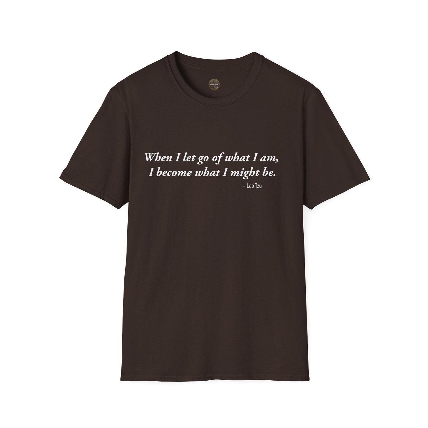 Inspirational Lao Tzu Quote Unisex Softstyle T-Shirt, Philosophy Tee, Yoga Top, Meditation Shirt, Positive Vibes Clothing, Mindfulness Gift