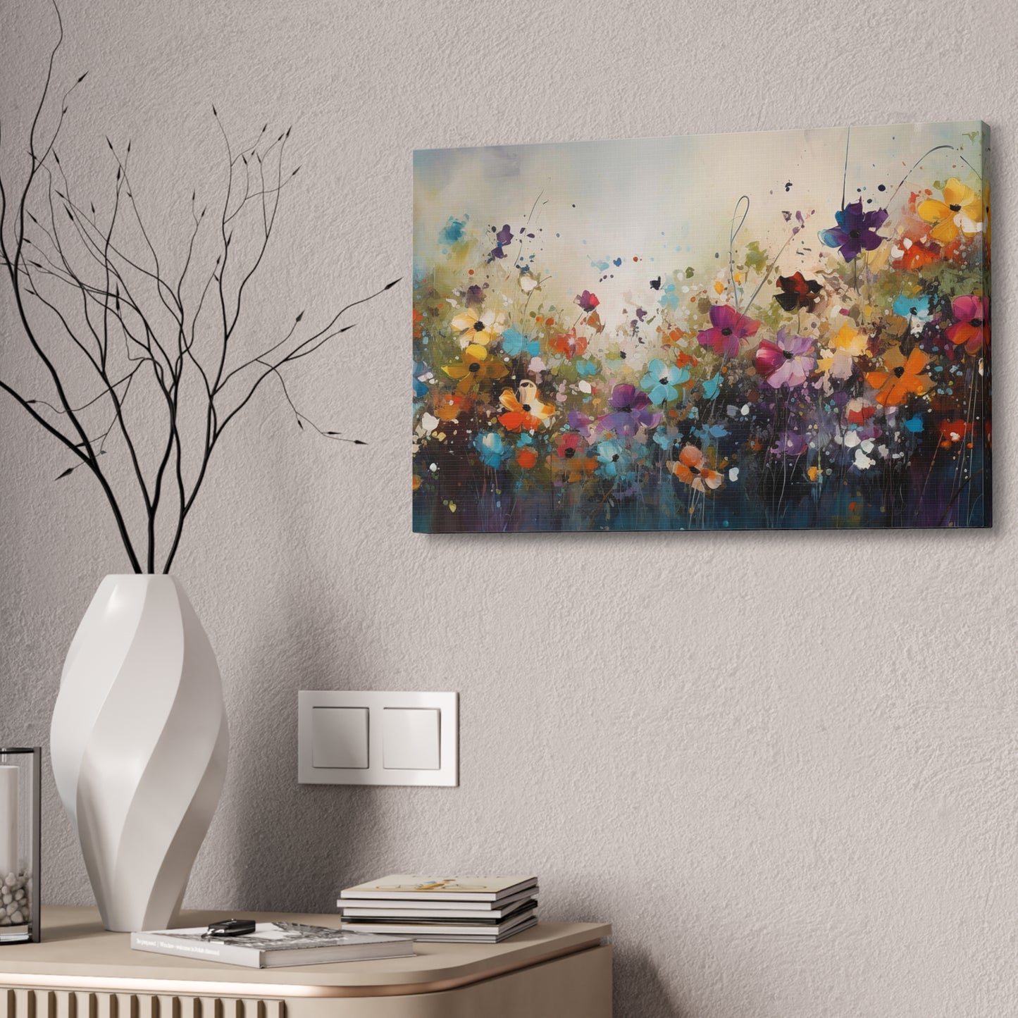 Wildflower Abstract Painting Print