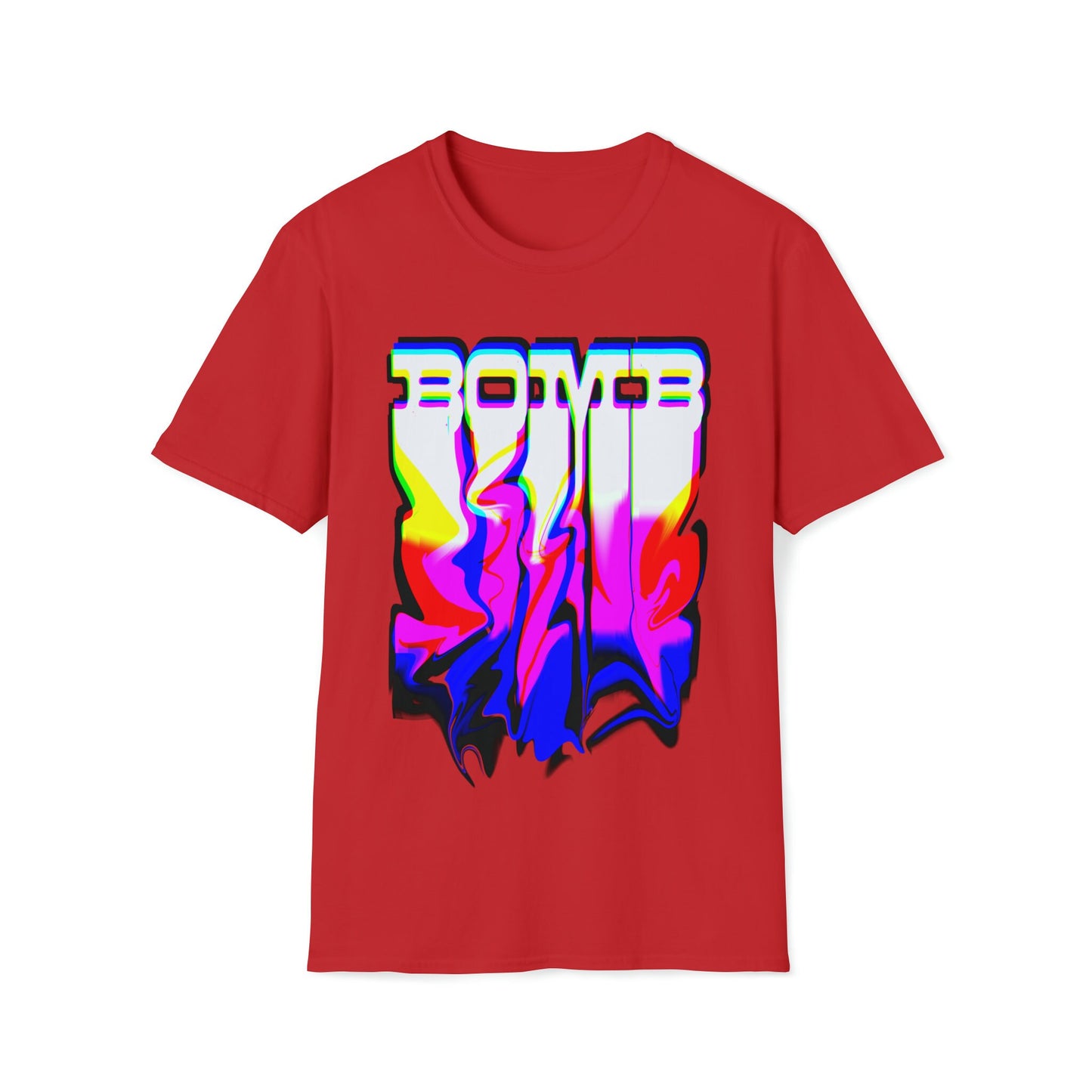 Cool T-shirt no one else has. BOMB t-shirt: melting effect. Will get you attention.