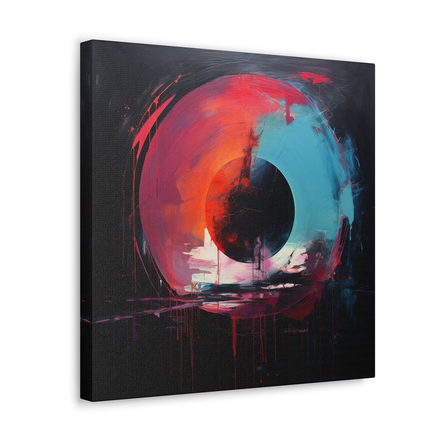 Unique Wall Art for your Home, Apartment or Dorm Room. Black Hole, Abstract Art, Modern Geometric Wall Art, Contemporary Home Decor.