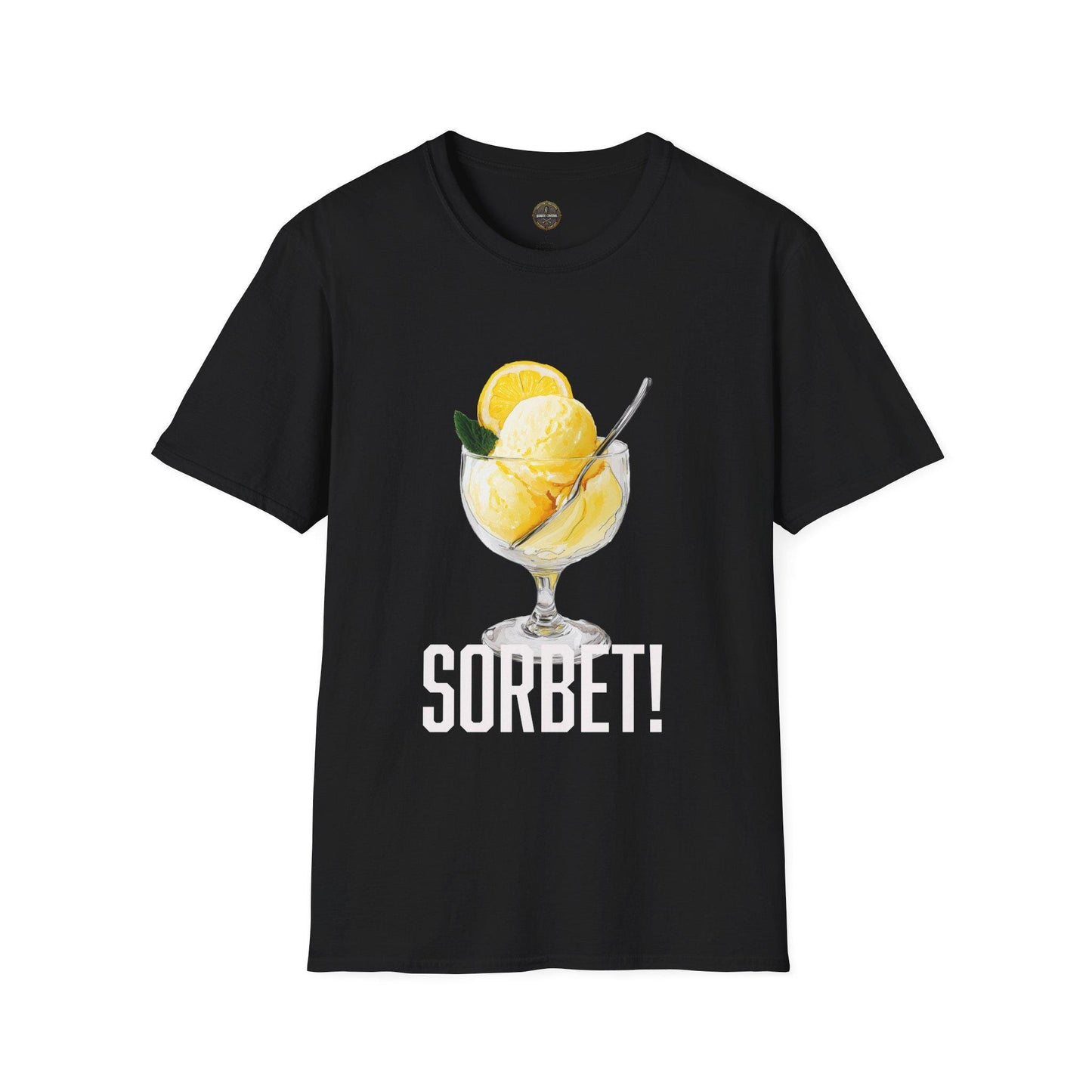 Sorbet T-Shirt, Funny Ice Cream Tee, Unique Softstyle Shirt, Excited Sorbet Top, Unisex Graphic Tee, Food Lover Gift