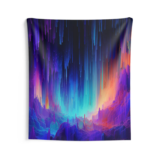 The Dopest Unique Indoor Wall Tapestries for all your Smoker Friends. Trippy AI Art designs to brighten up your dorm or chillout rooms.