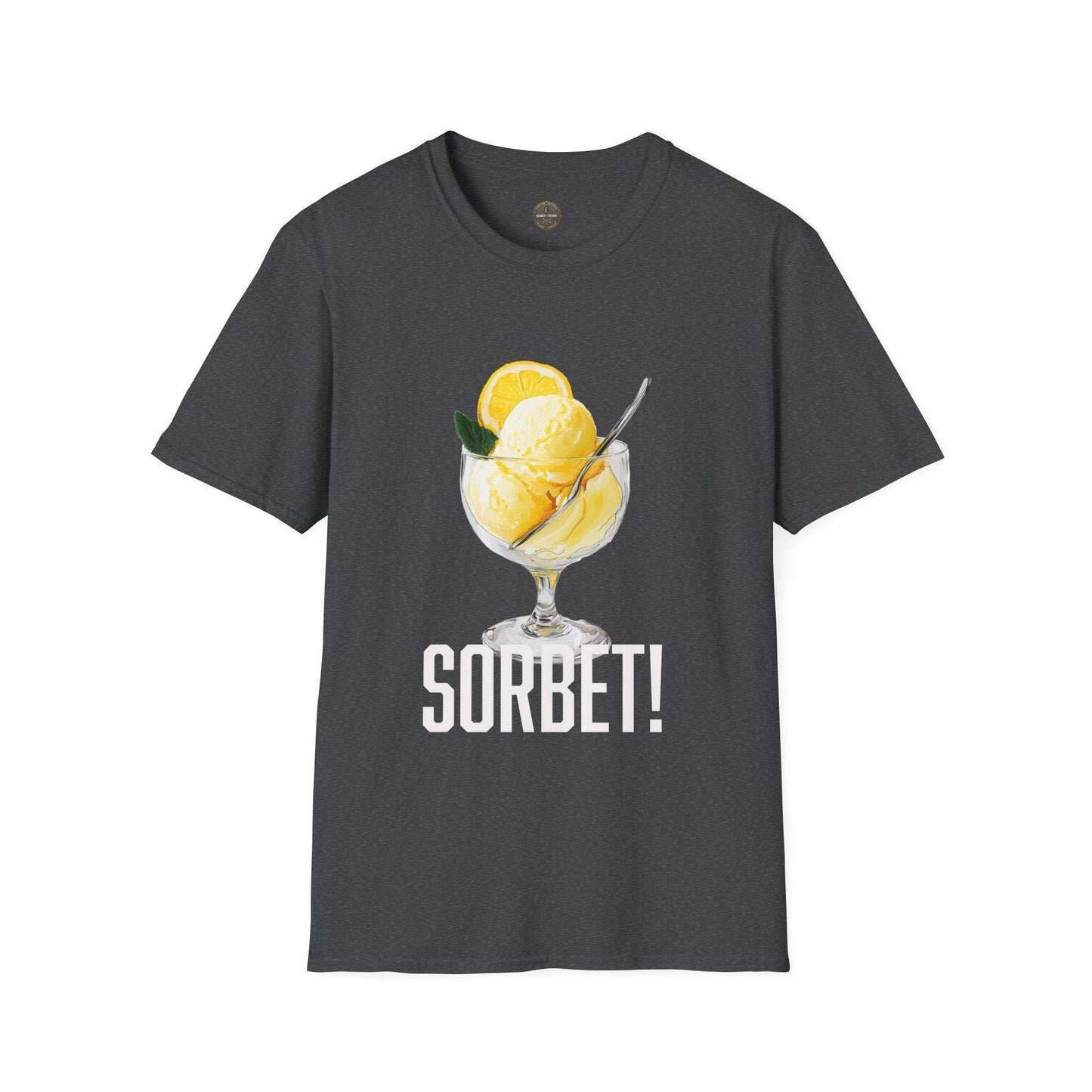 Sorbet T-Shirt, Funny Ice Cream Tee, Unique Softstyle Shirt, Excited Sorbet Top, Unisex Graphic Tee, Food Lover Gift