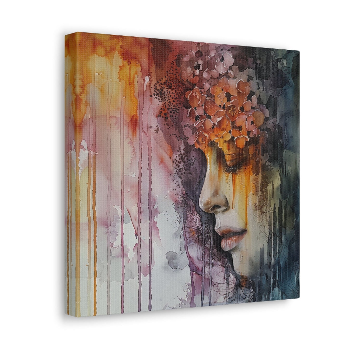 Amazing unique wall art great for the home, apartment, or dorm room. Watercolor girls. Ethereal Prints. Print number 3.