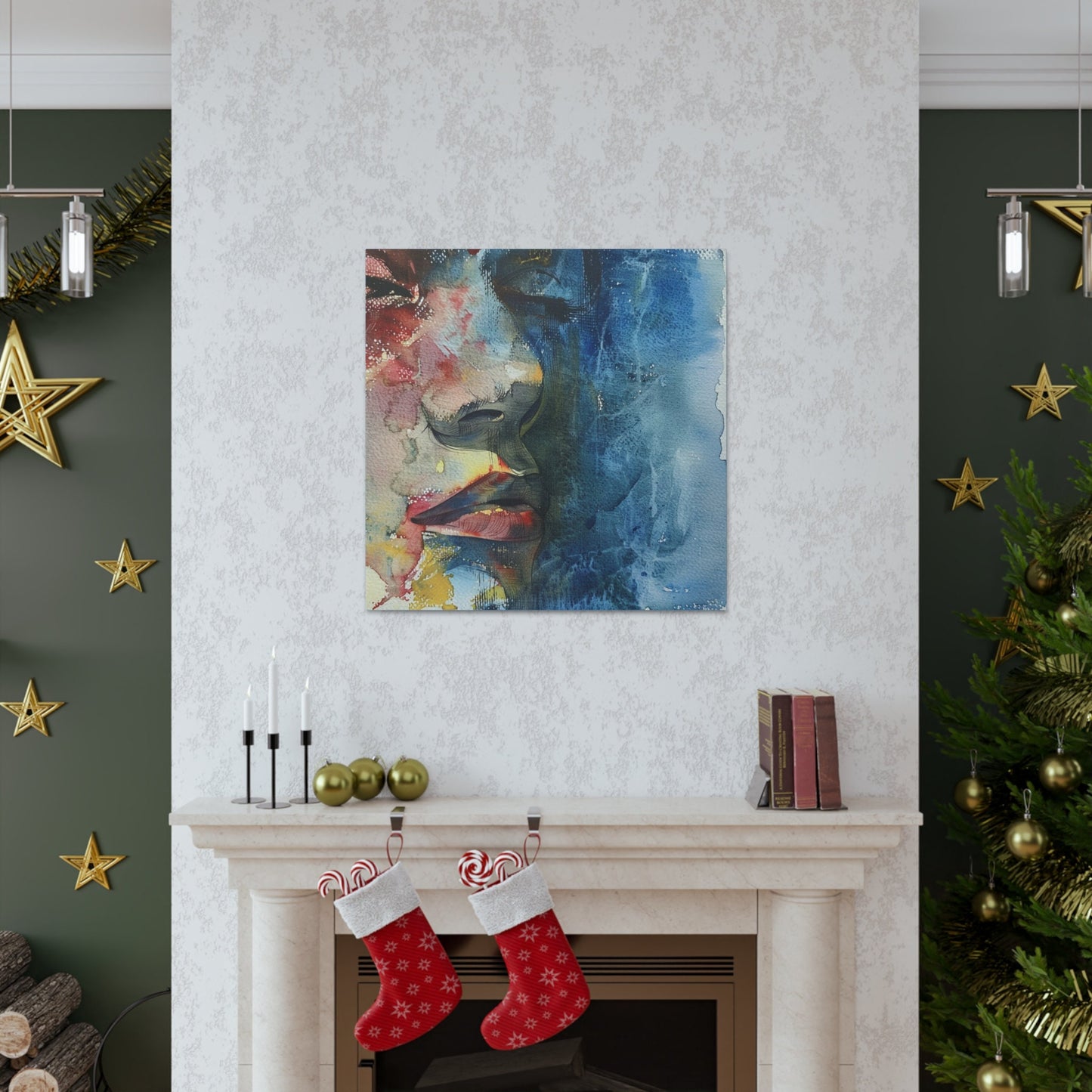 Amazing unique wall art great for the home, apartment, or dorm room. Watercolor girls. Ethereal Prints. Print number 1.