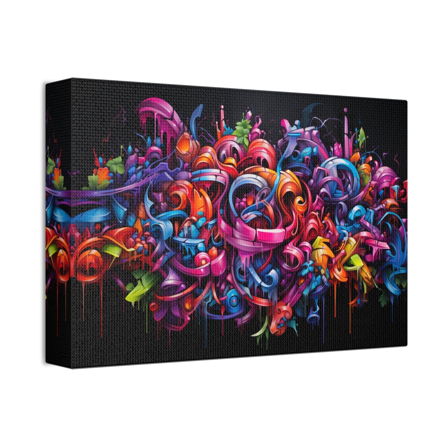 Unique College Dorm or New Apartment Wall Art | Multi-colored Graffiti Style print 2. Ai generated.