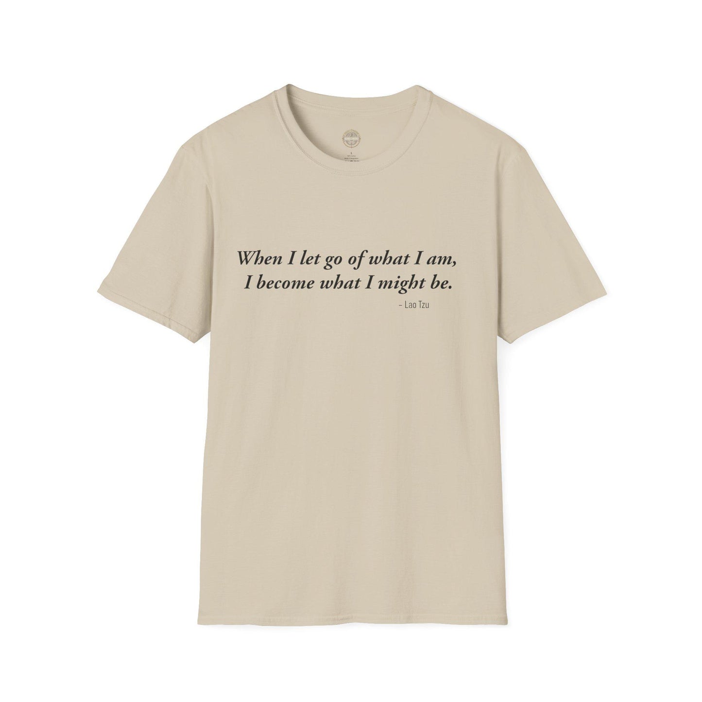 Inspirational Lao Tzu Quote Unisex Softstyle T-Shirt, Philosophy Tee, Yoga Top, Meditation Shirt, Positive Vibes Clothing, Mindfulness Gift