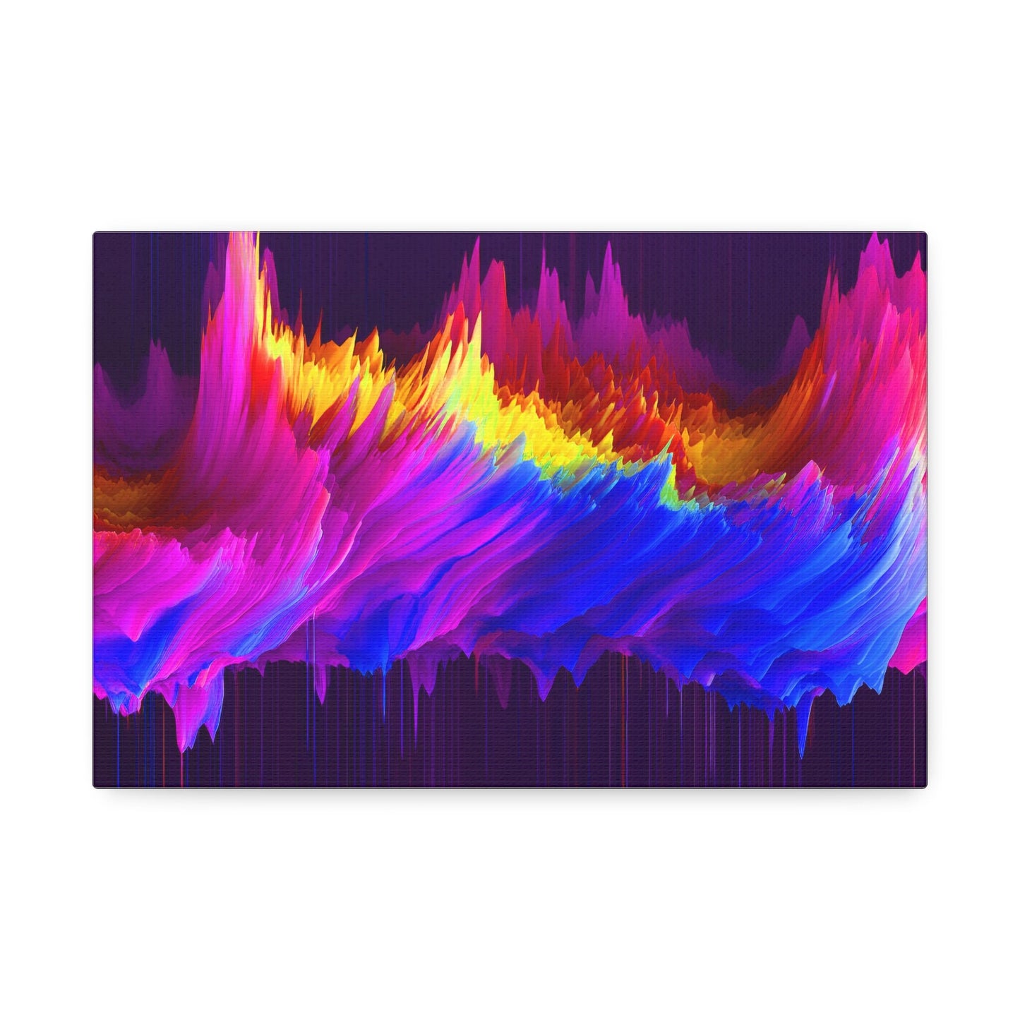 Unique College Dorm or New Apartment Wall Art | Multi-colored Pixel Drift Art print 3. Ai generated.