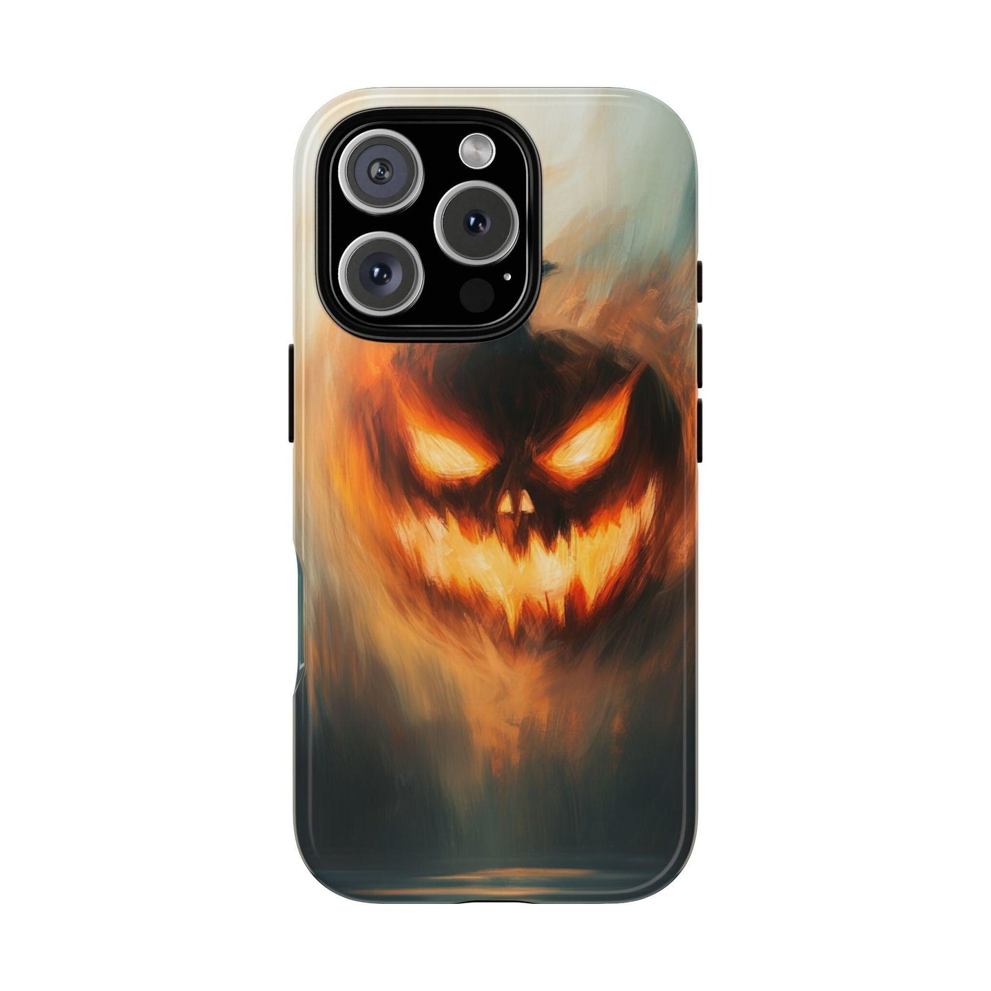 Spooky Pumpkin iPhone Case - Matte & Glossy Dual Layer Protective Cover for iPhone 12 to iPhone 15 #2