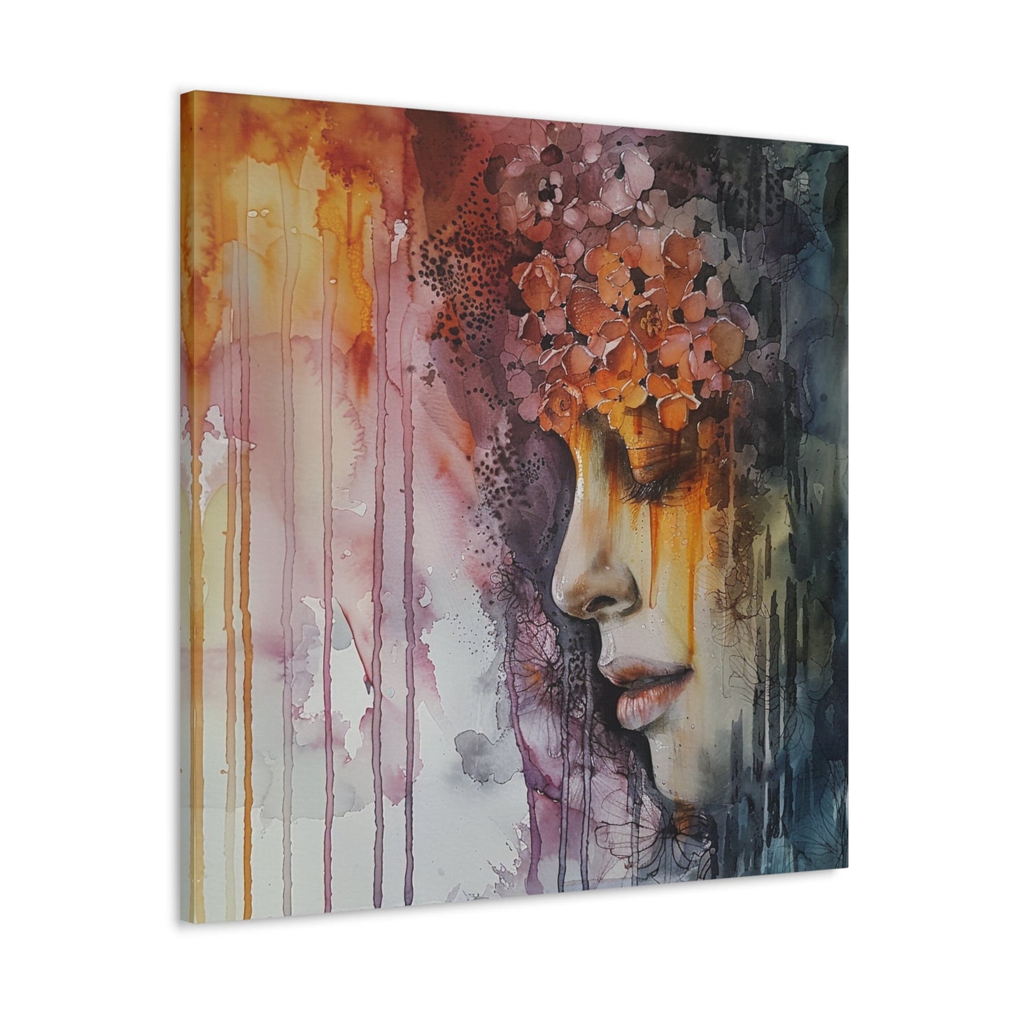 Amazing unique wall art great for the home, apartment, or dorm room. Watercolor girls. Ethereal Prints. Print number 3.