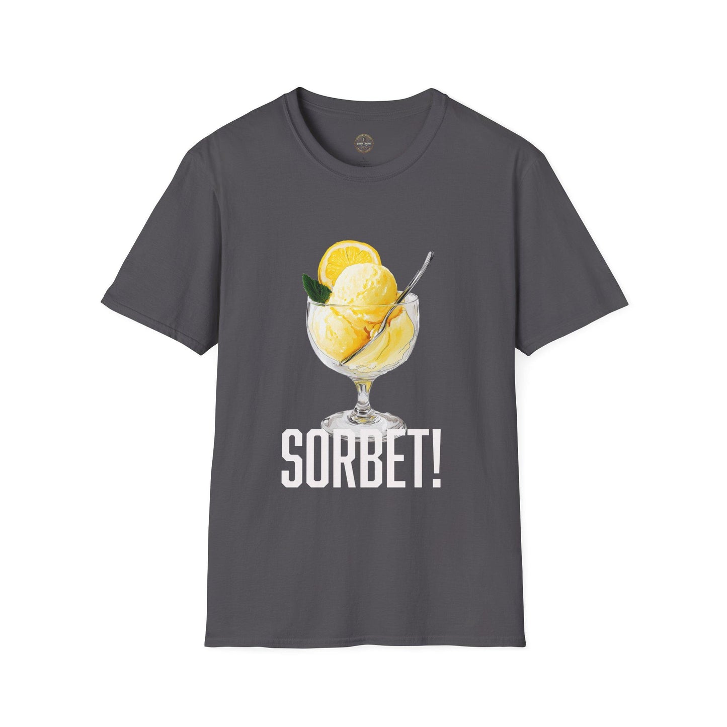 Sorbet T-Shirt, Funny Ice Cream Tee, Unique Softstyle Shirt, Excited Sorbet Top, Unisex Graphic Tee, Food Lover Gift