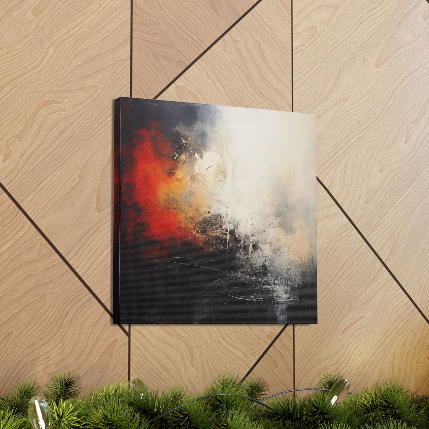 Unique Wall Art for your Home, Apartment or Dorm Room. Abstract print #1 with light and dark colors mixed with red. Awesome painting 4 U.