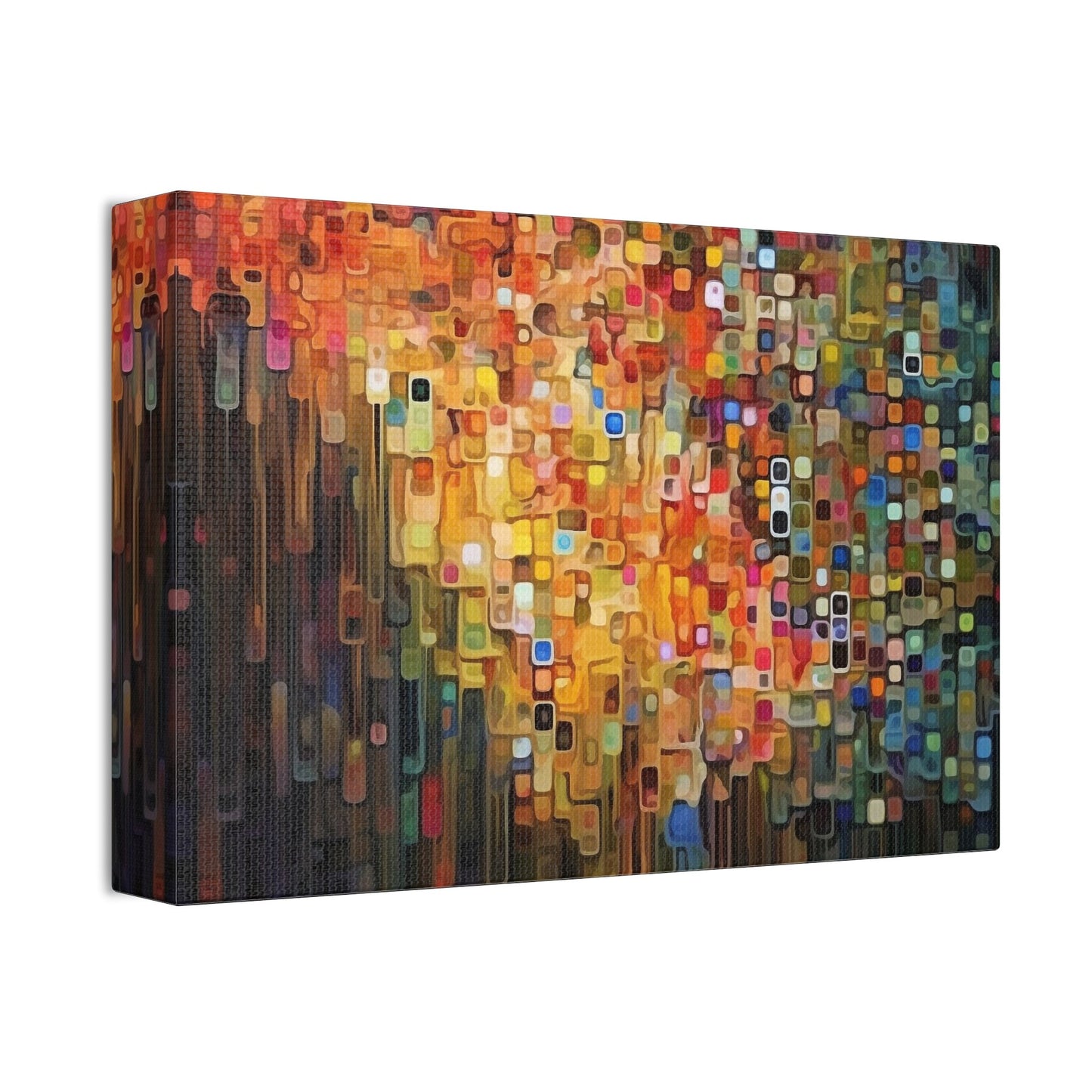 Unique College Dorm or New Apartment Wall Art | Multi-colored Abstract Art print. Ellsworth Kelly inspired. Ai generated.