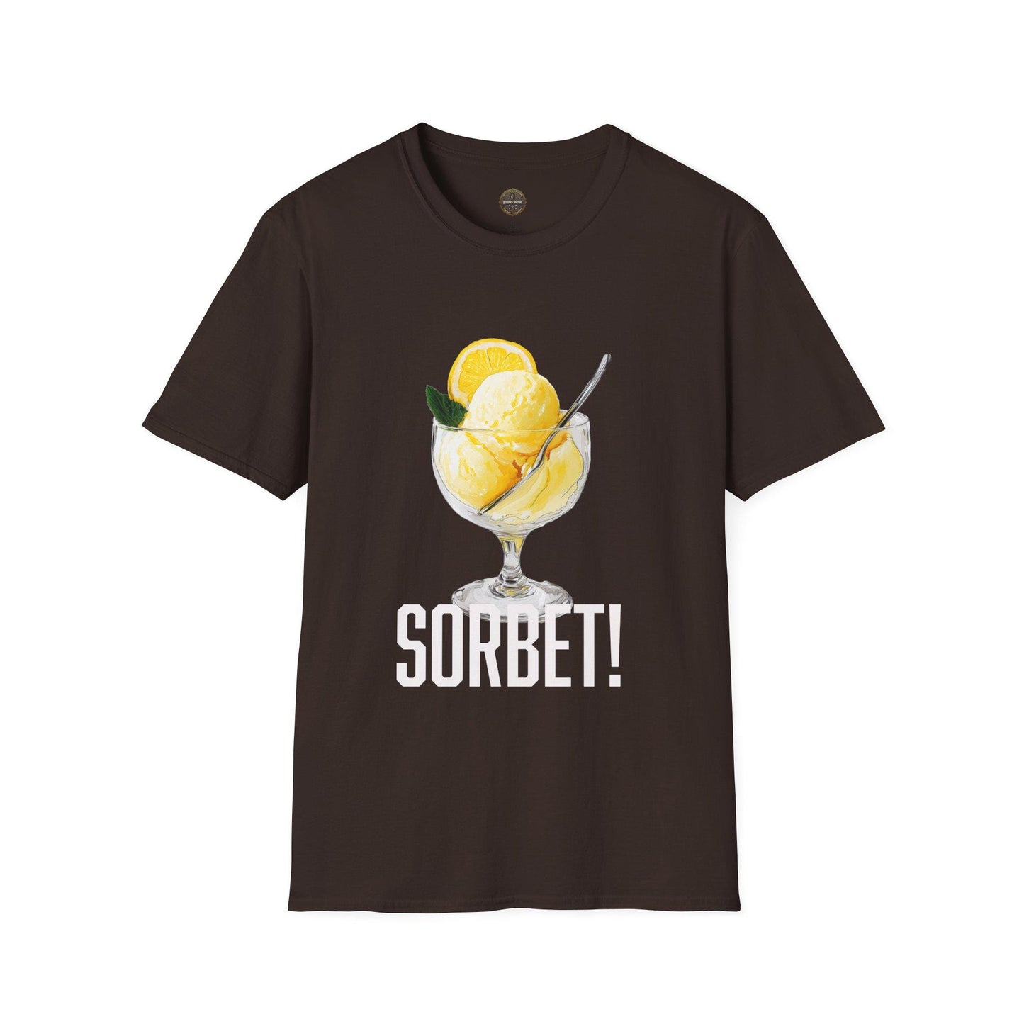Sorbet T-Shirt, Funny Ice Cream Tee, Unique Softstyle Shirt, Excited Sorbet Top, Unisex Graphic Tee, Food Lover Gift