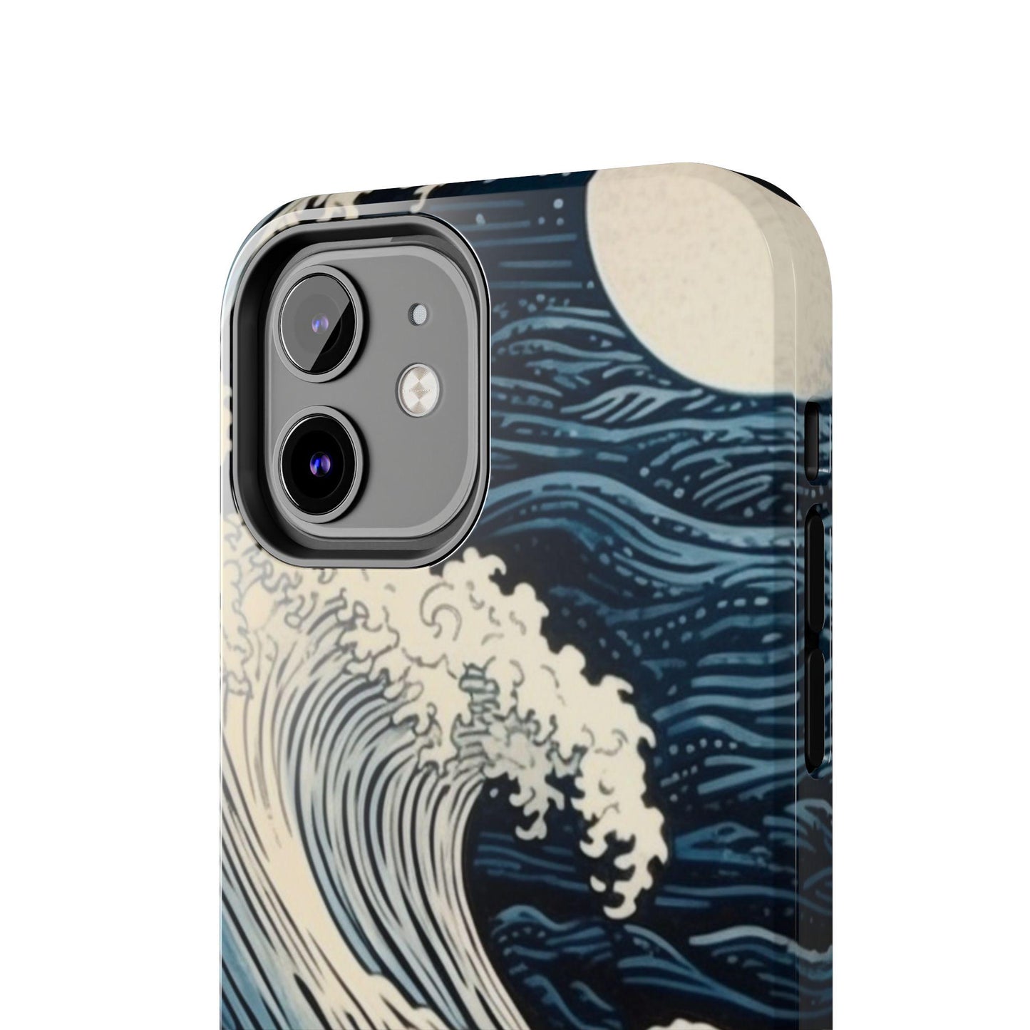 Blue wave Japanese Style Etching Print. Samsung Galaxy or iPhone Tough Case | Amazing mobile case.