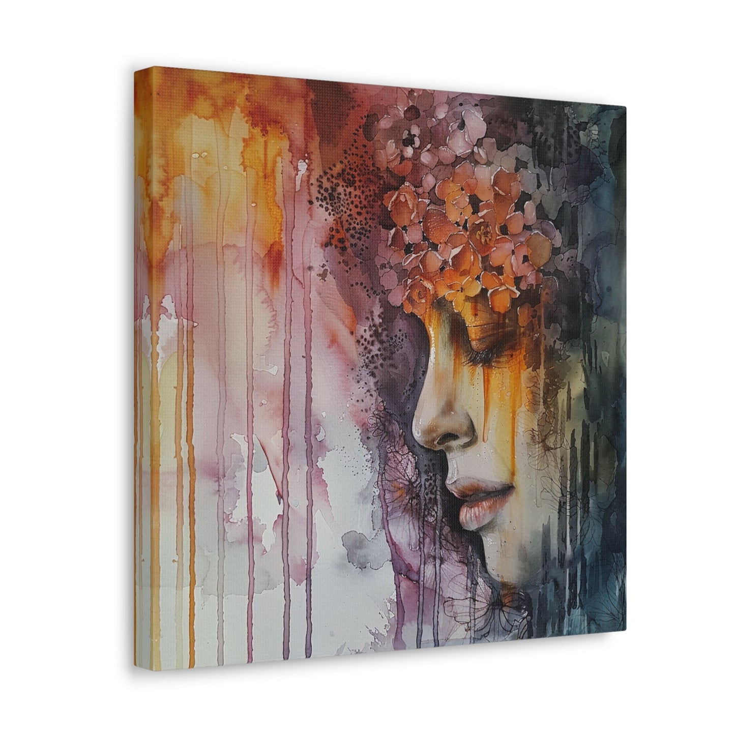 Amazing unique wall art great for the home, apartment, or dorm room. Watercolor girls. Ethereal Prints. Print number 3.