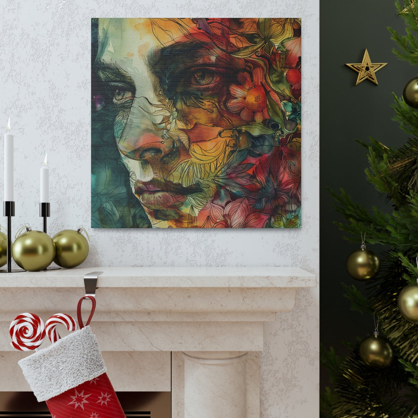 Amazing unique wall art great for the home, apartment, or dorm room. Watercolor girls. Ethereal Prints. Print number 4.