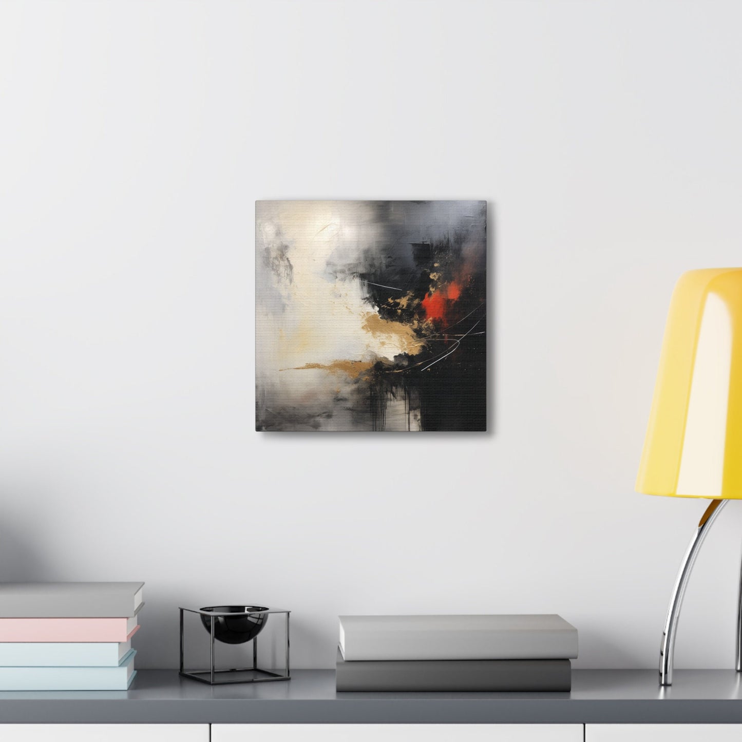 Unique Wall Art for your Home, Apartment or Dorm Room. Abstract print #3 with light and dark colors mixed with red. Awesome painting 4 U.