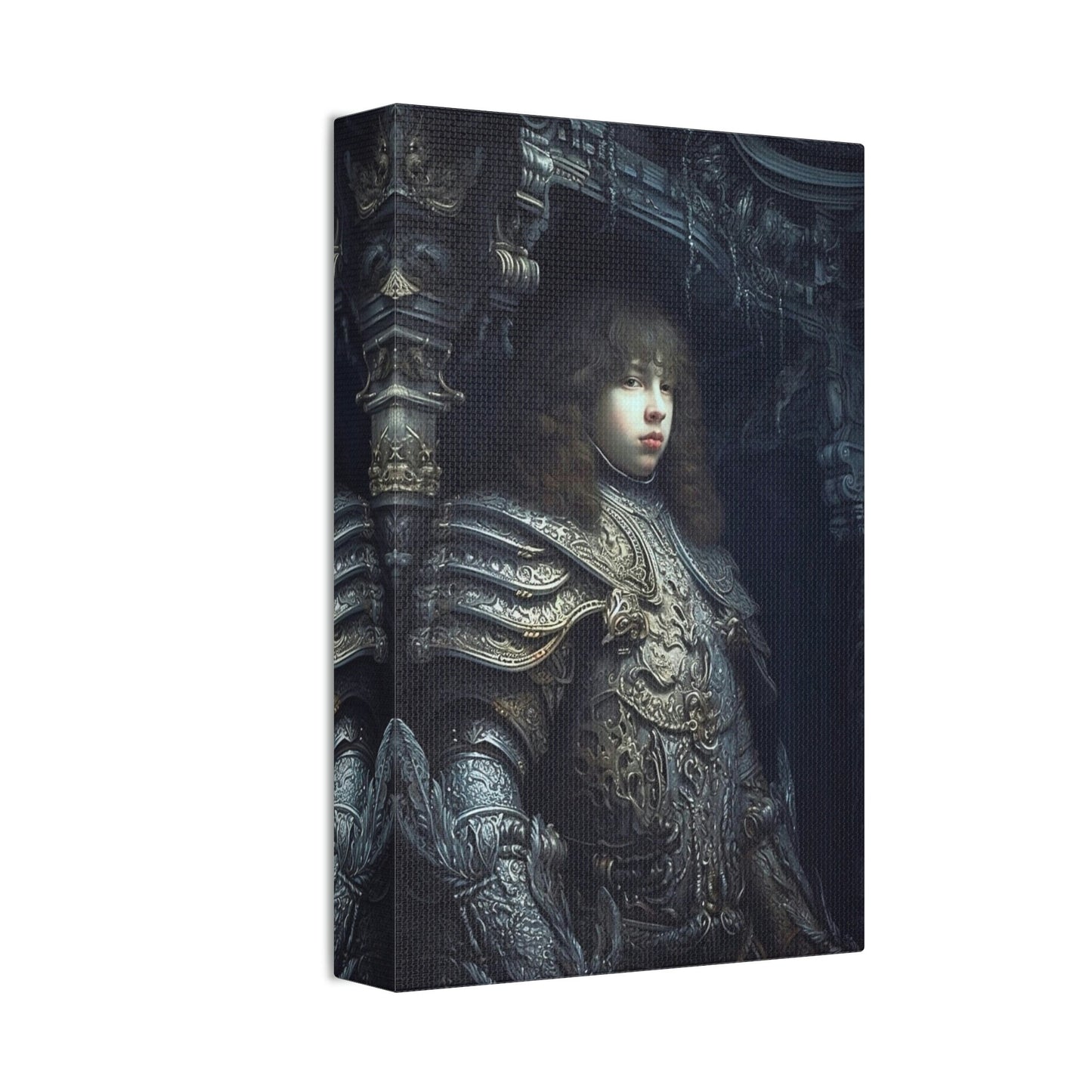 Spooky Version of Sustermans, Portrait of Prince Waldemar Christian of Denmar.  Ai art mixing styles with Giger & other creepy artists.