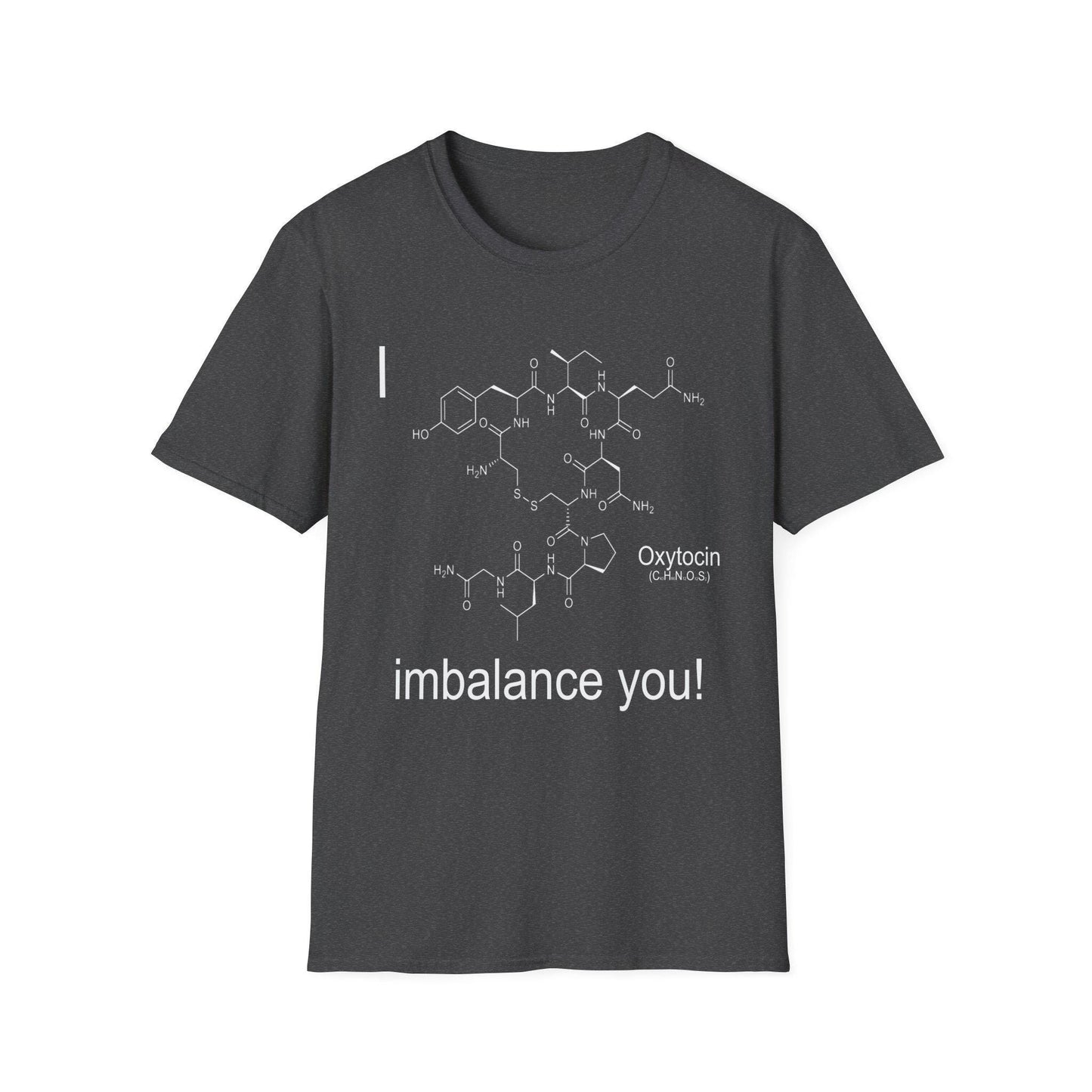 Chemical Structure Oxytocin Unisex Softstyle T-Shirt, Science Love Tee, Gift for Chemistry Lovers, Funny Valentine's Day Shirt