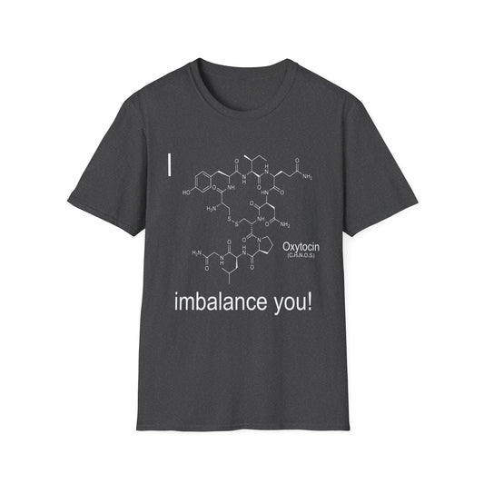 Chemical Structure Oxytocin Unisex Softstyle T-Shirt, Science Love Tee, Gift for Chemistry Lovers, Funny Valentine's Day Shirt