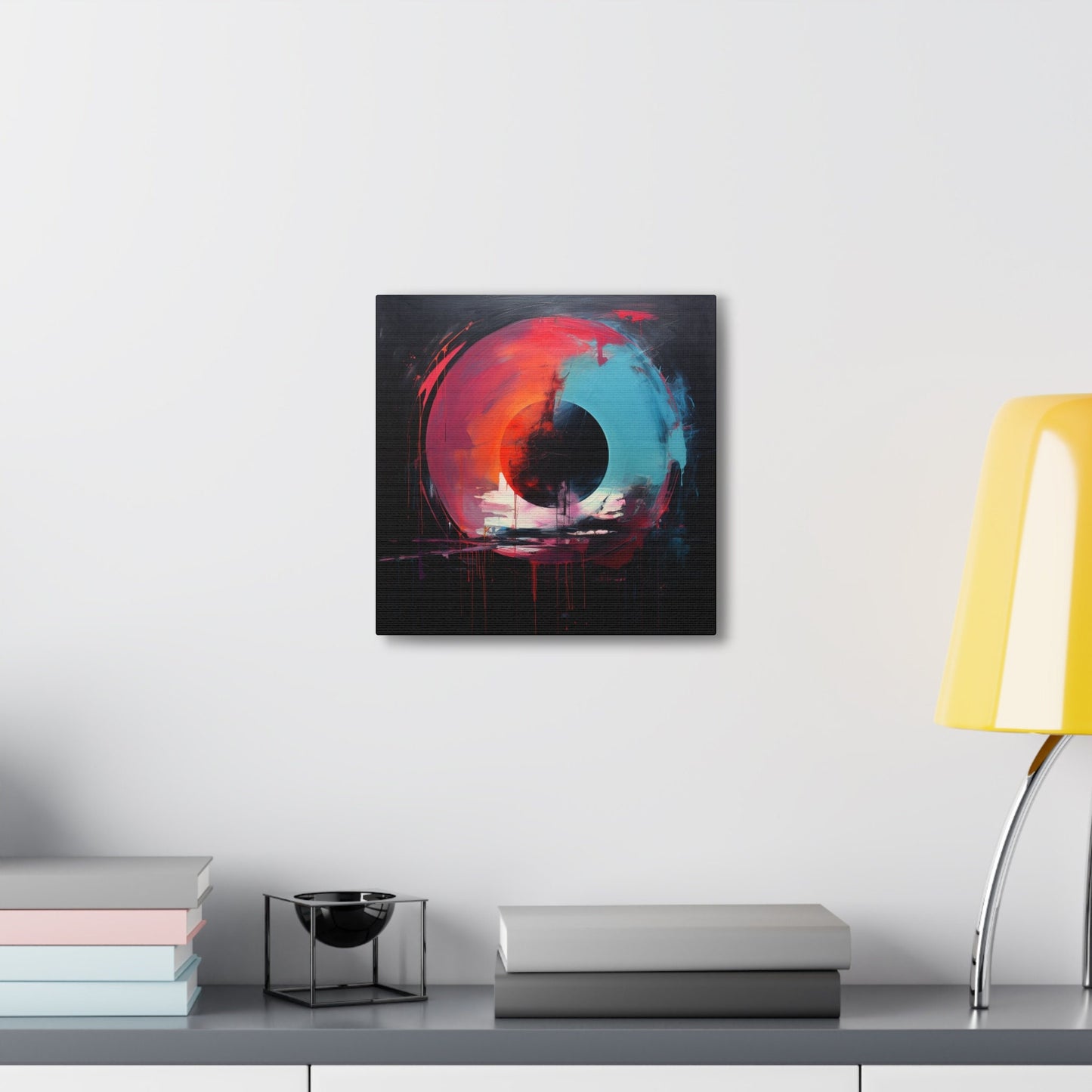 Unique Wall Art for your Home, Apartment or Dorm Room. Black Hole, Abstract Art, Modern Geometric Wall Art, Contemporary Home Decor.